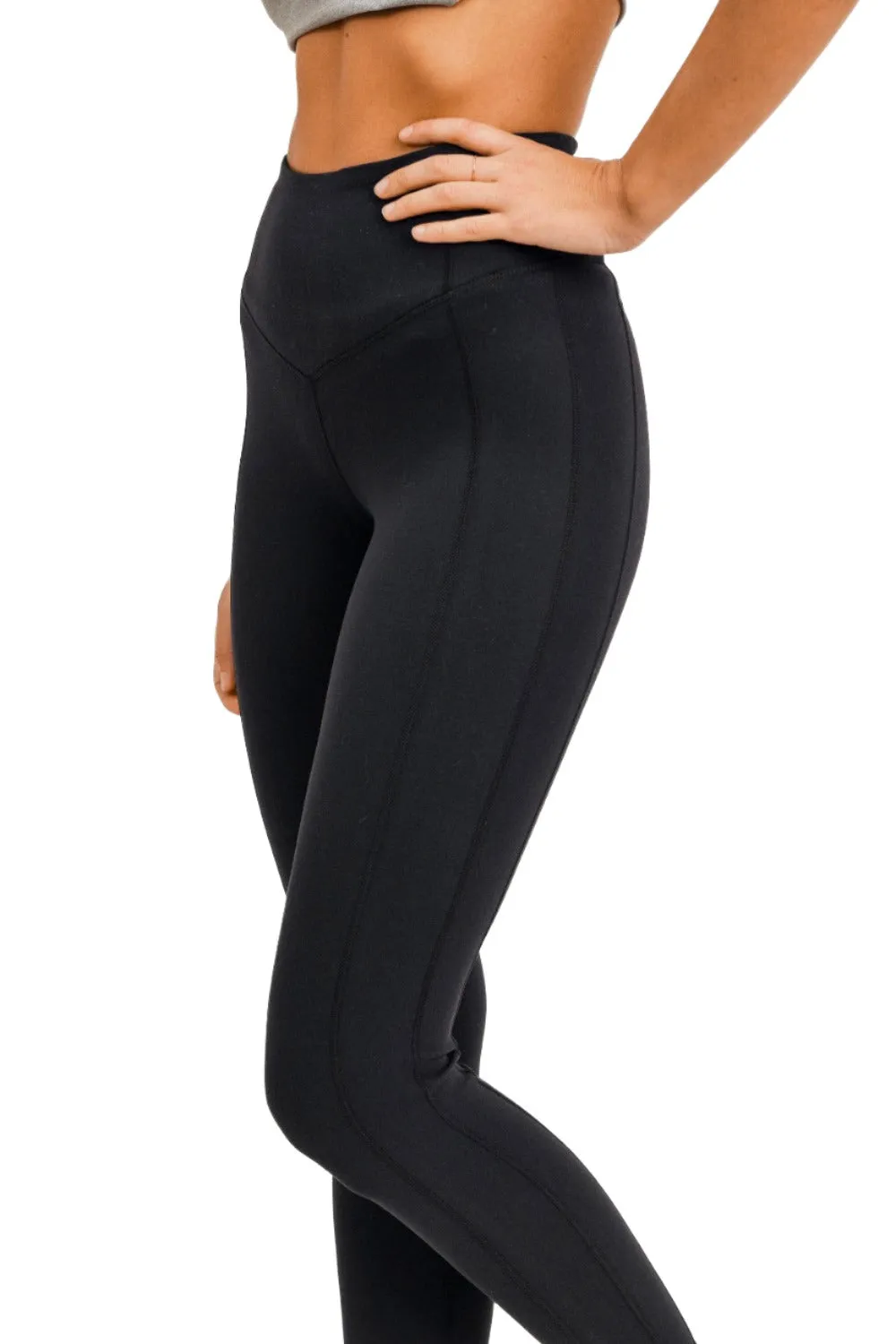 Mono B BRONZE - Side Panel V-Band High Waist Leggings APH-A0326