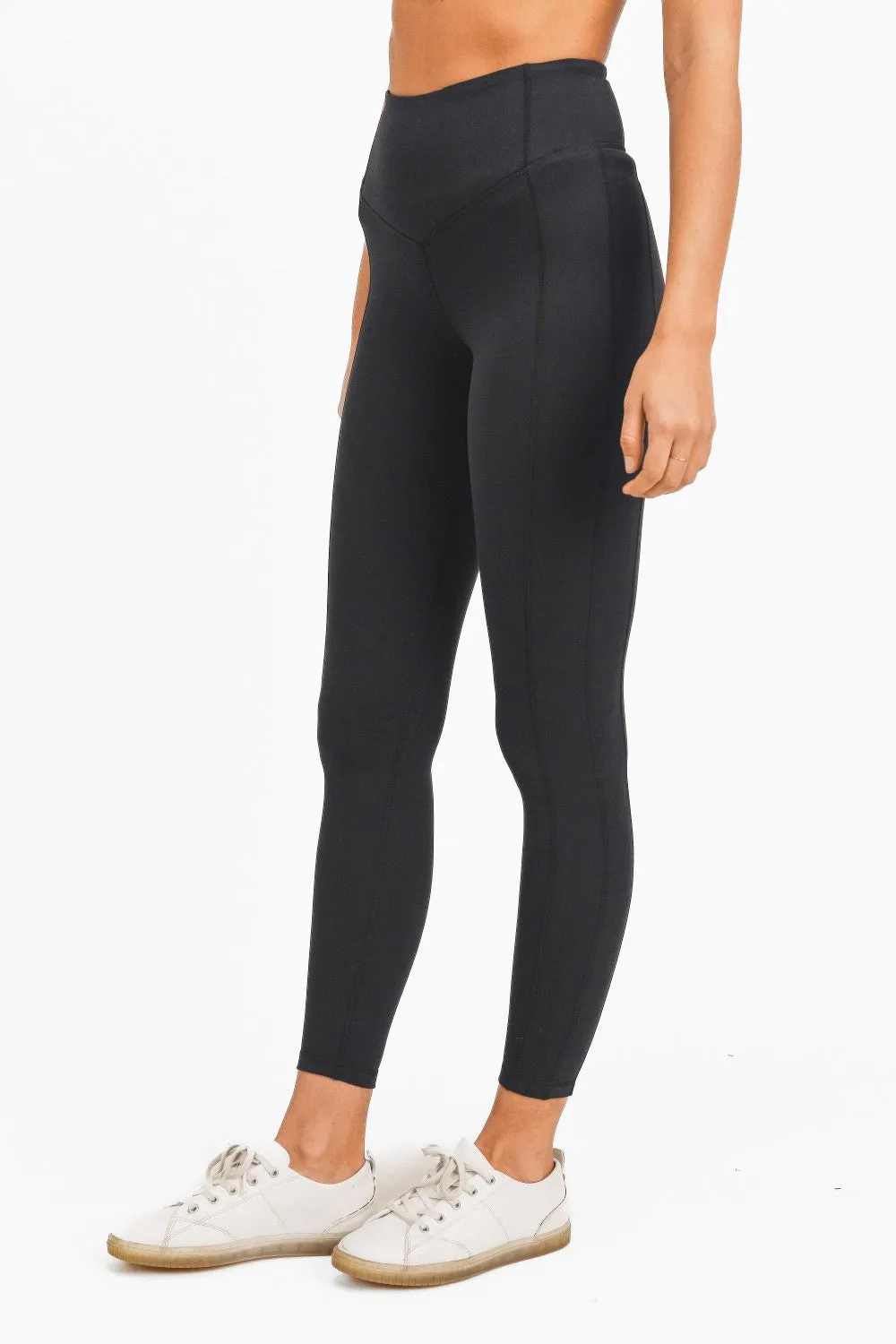 Mono B BRONZE - Side Panel V-Band High Waist Leggings APH-A0326
