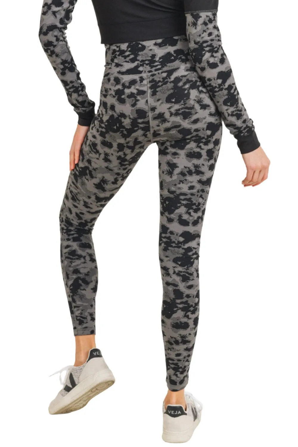 Mono B Textured Spotted  High waist Leggings APH-A075