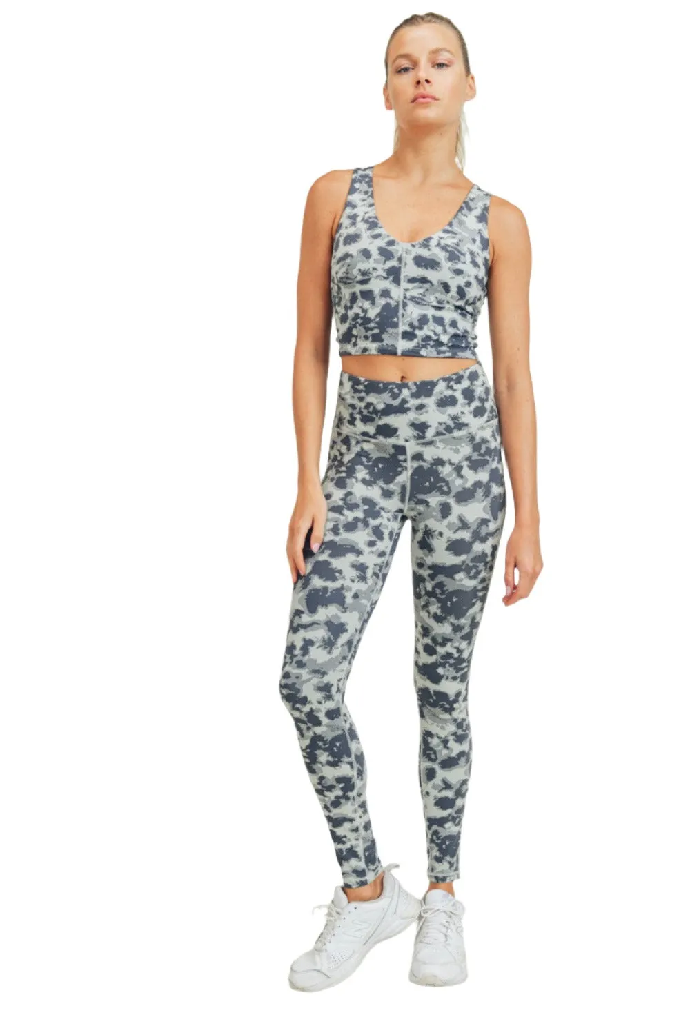 Mono B Textured Spotted  High waist Leggings APH-A075
