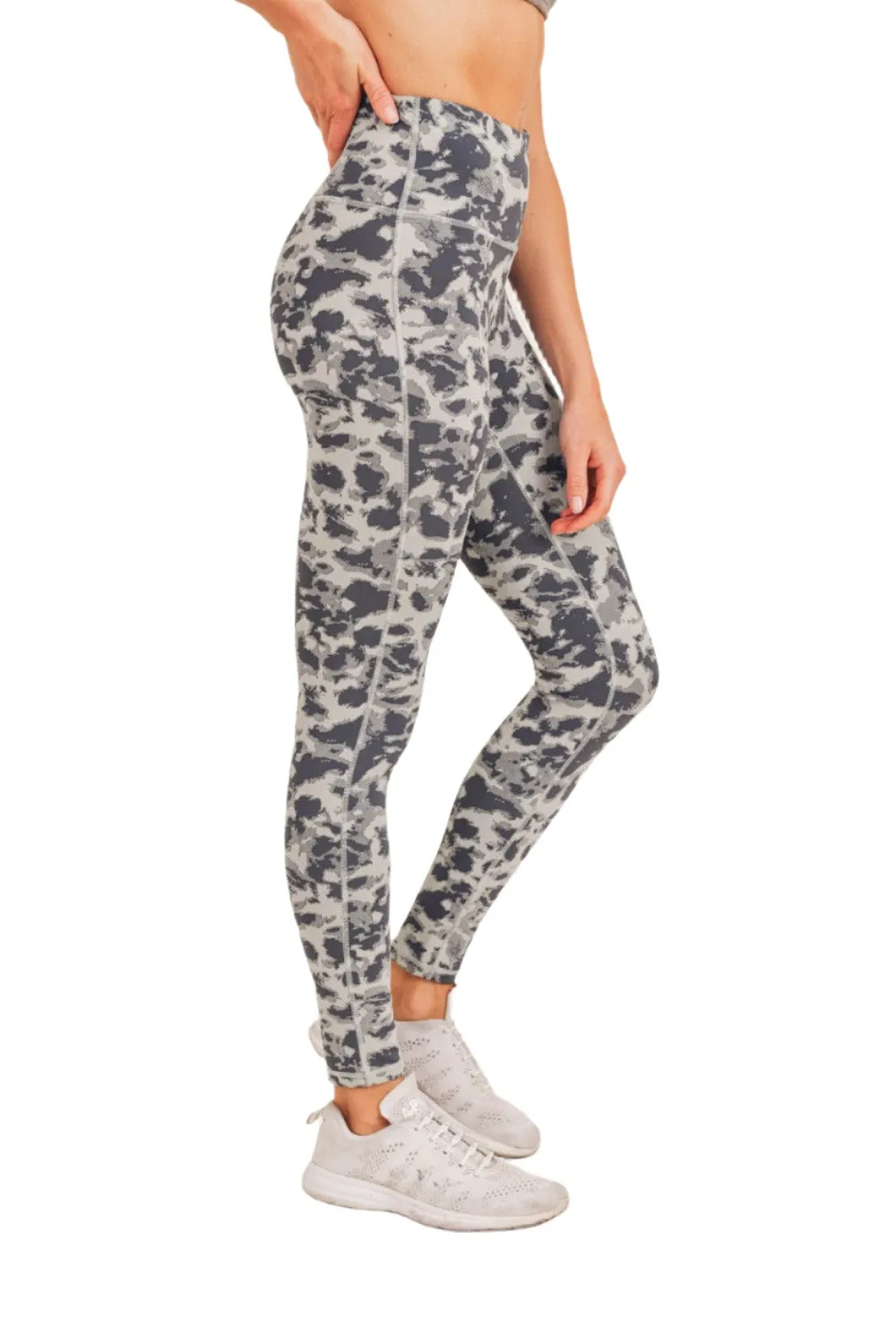 Mono B Textured Spotted  High waist Leggings APH-A075