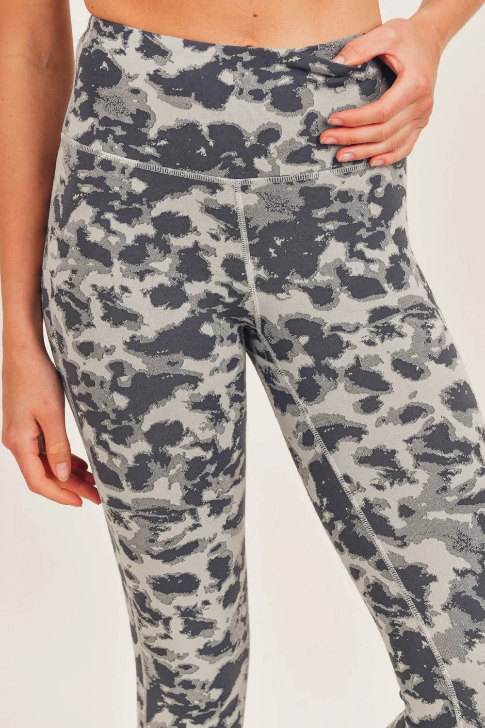 Mono B Textured Spotted  High waist Leggings APH-A075