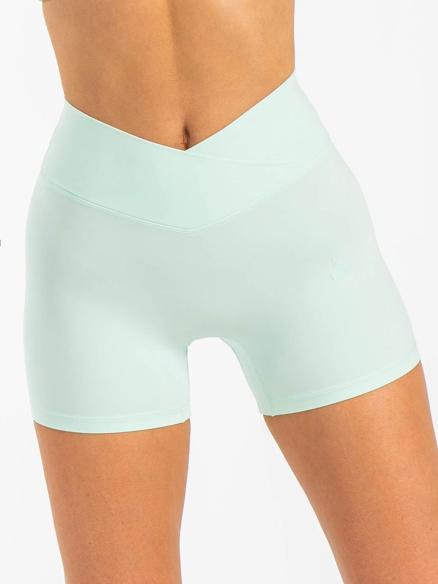 NKD Cross Waist Band Shorts - Cool Mint