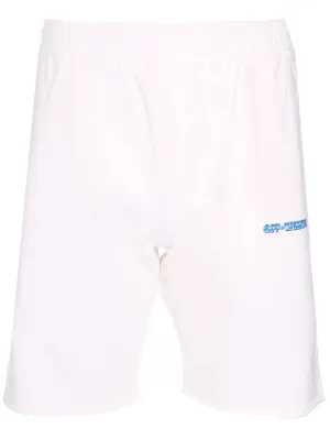 Off-White Logo Printed High Waist Shorts