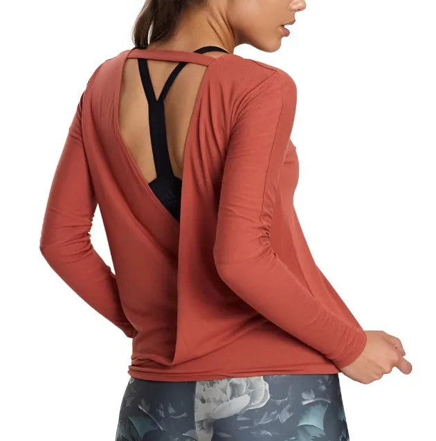 Onzie Hot Yoga  Drapey V Back Top 3033 One Size