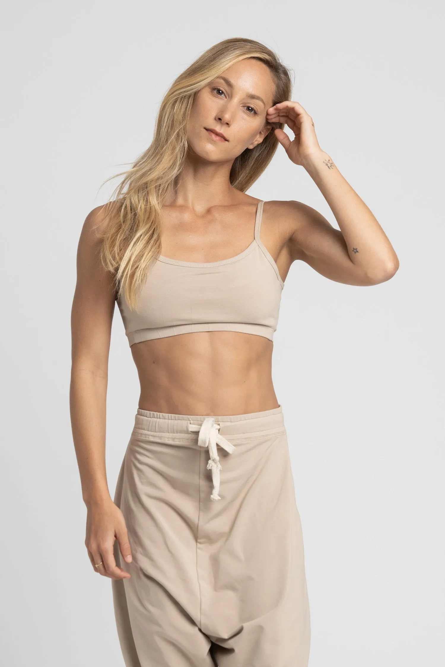 Organic Cotton Low Back Bra