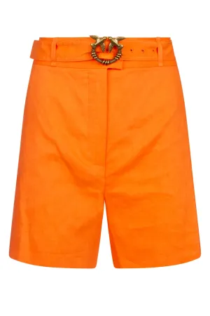 Pinko High Waist Straight Cut Shorts