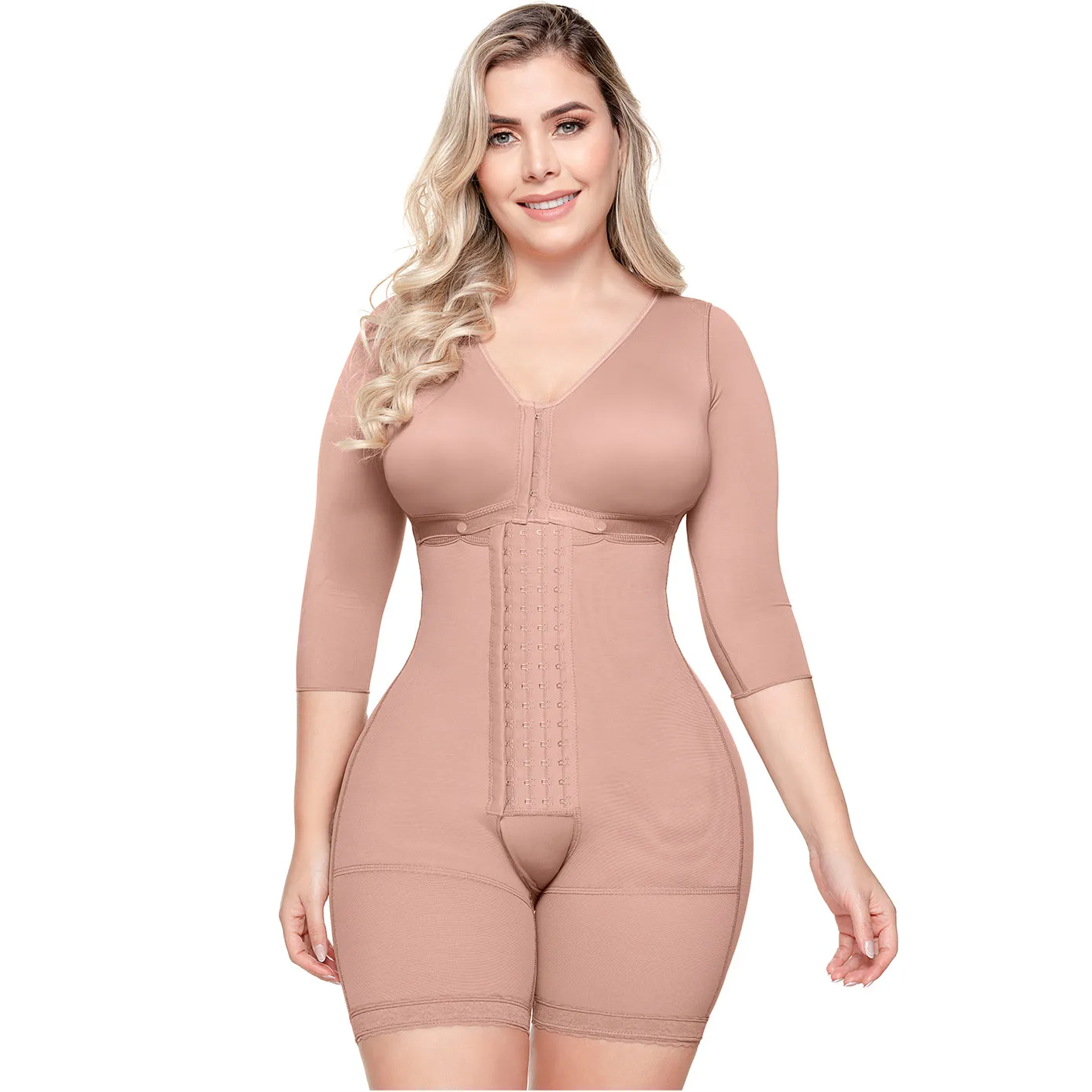 Post-Surgery BBL and Arm & Thigh Liposuction (360) Faja with sleeves High Compression & Bra Support Sonryse 103BF