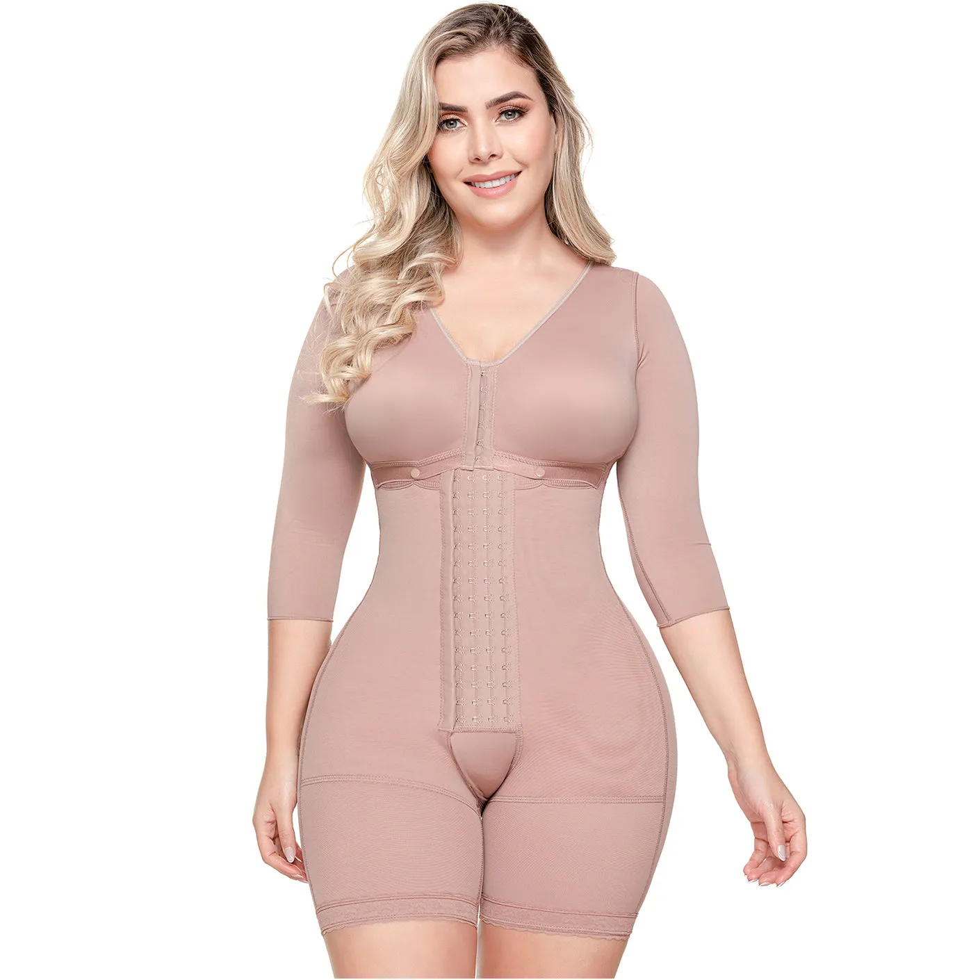 Post-Surgery BBL and Arm & Thigh Liposuction (360) Faja with sleeves High Compression & Bra Support Sonryse 103BF