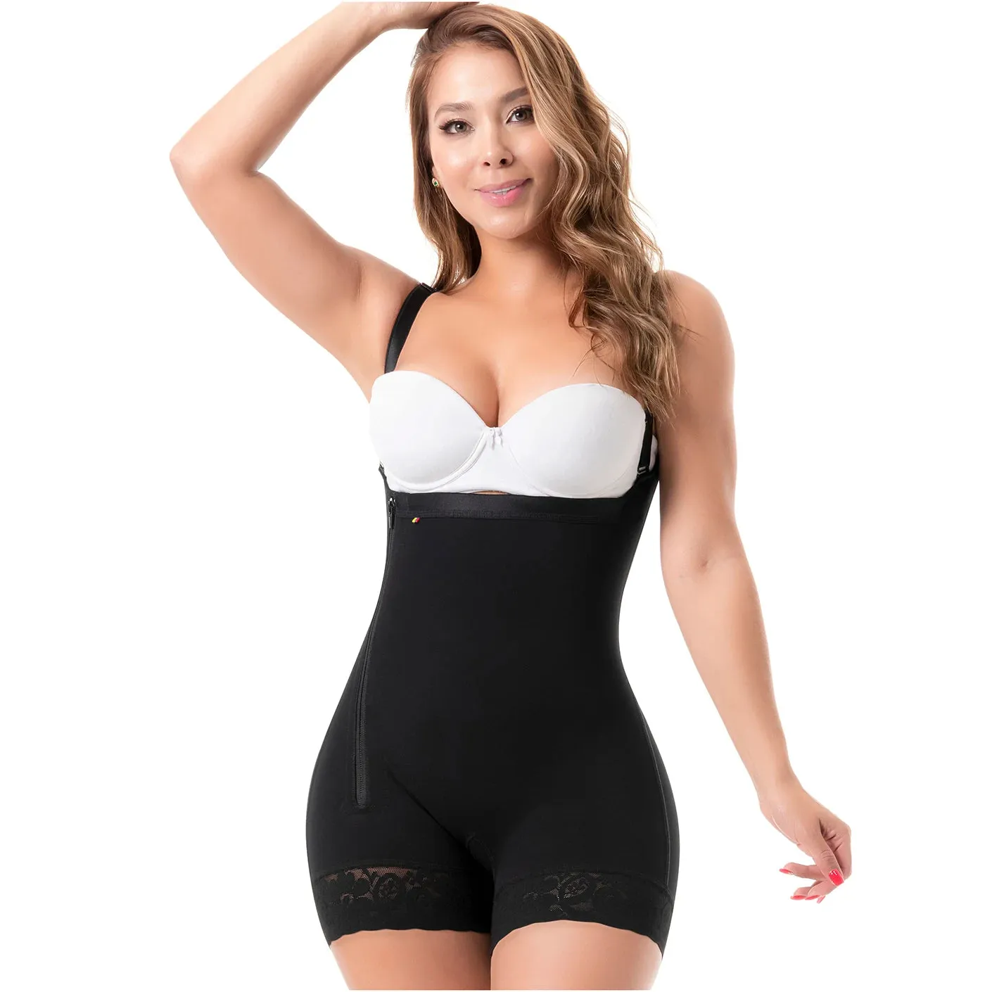Postpartum C-Section Medium compression Open-bust & Mid-thigh length Fajas Sonryse 046ZL