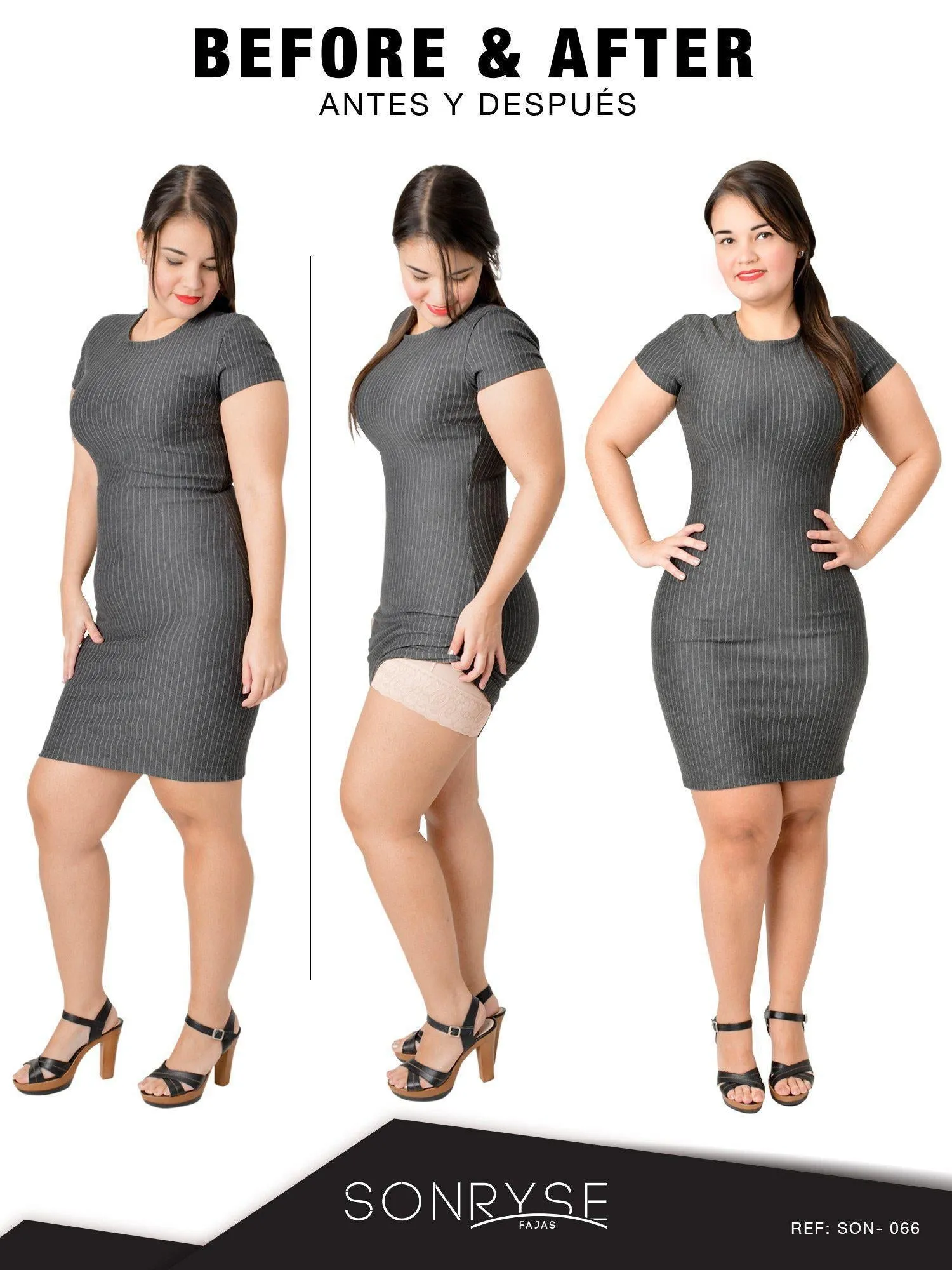 Postpartum Natural-birth Faja Open bust Short length & Medium compression | Stage 2 Sonryse 066BF