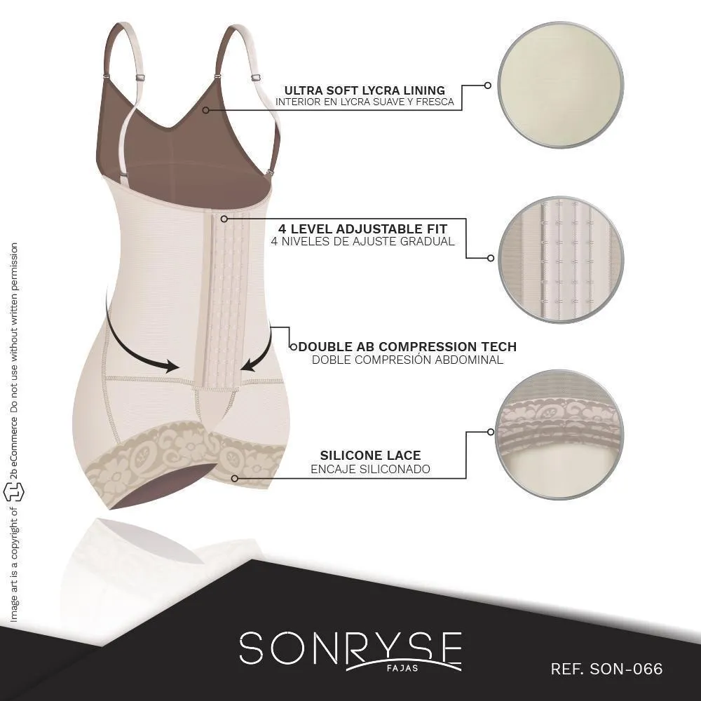 Postpartum Natural-birth Faja Open bust Short length & Medium compression | Stage 2 Sonryse 066BF