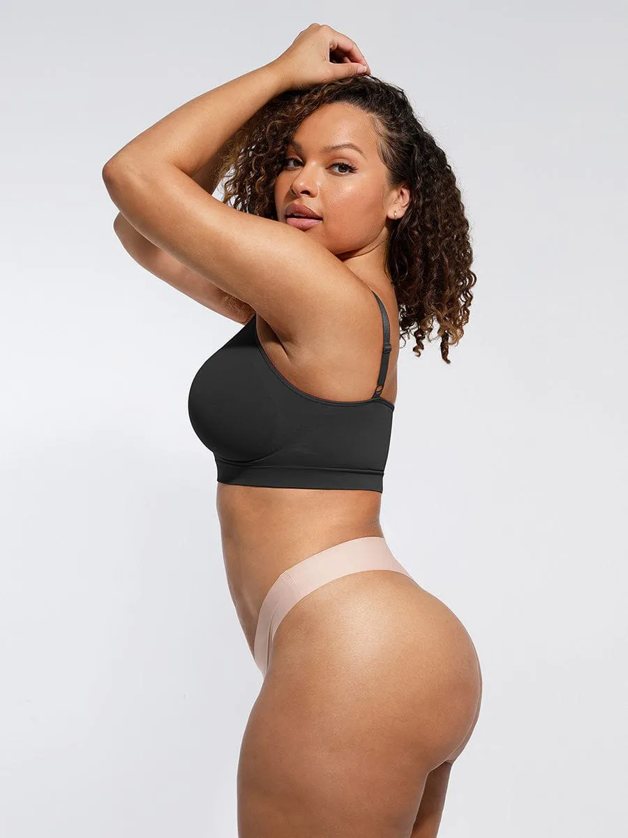 Seamless Shaping Bra with Adjustable Shoulder Straps