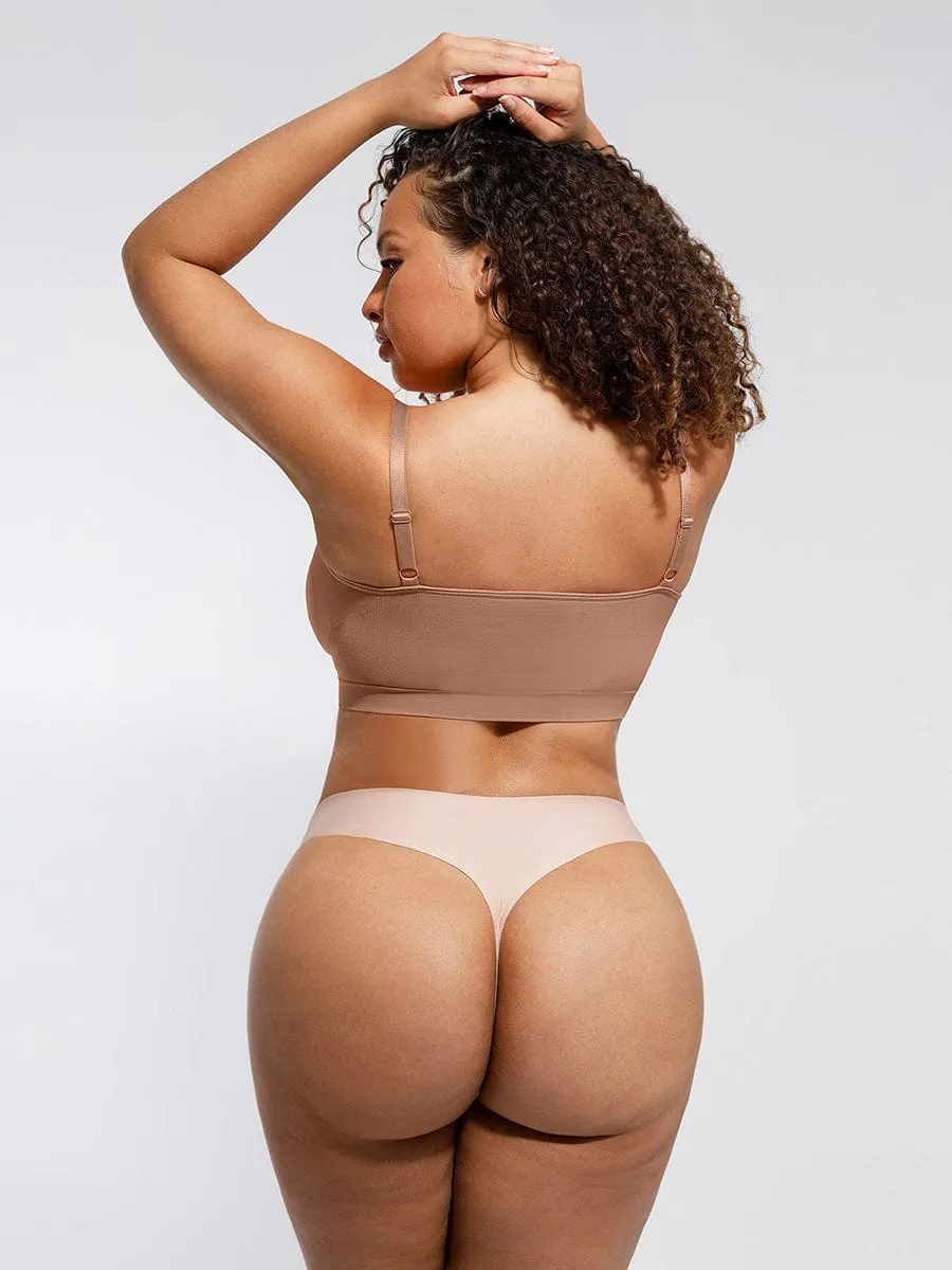 Seamless Shaping Bra with Adjustable Shoulder Straps