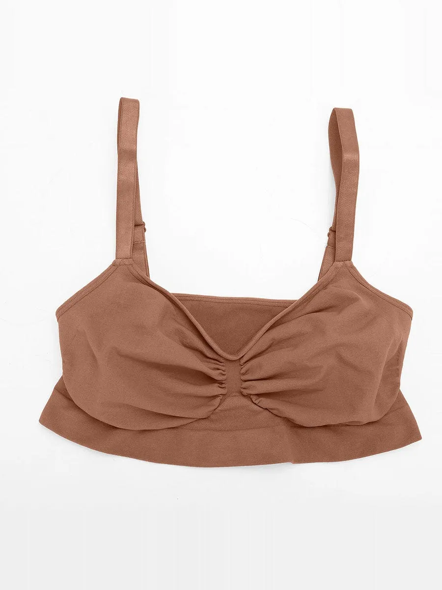 Seamless Shaping Bra with Adjustable Shoulder Straps