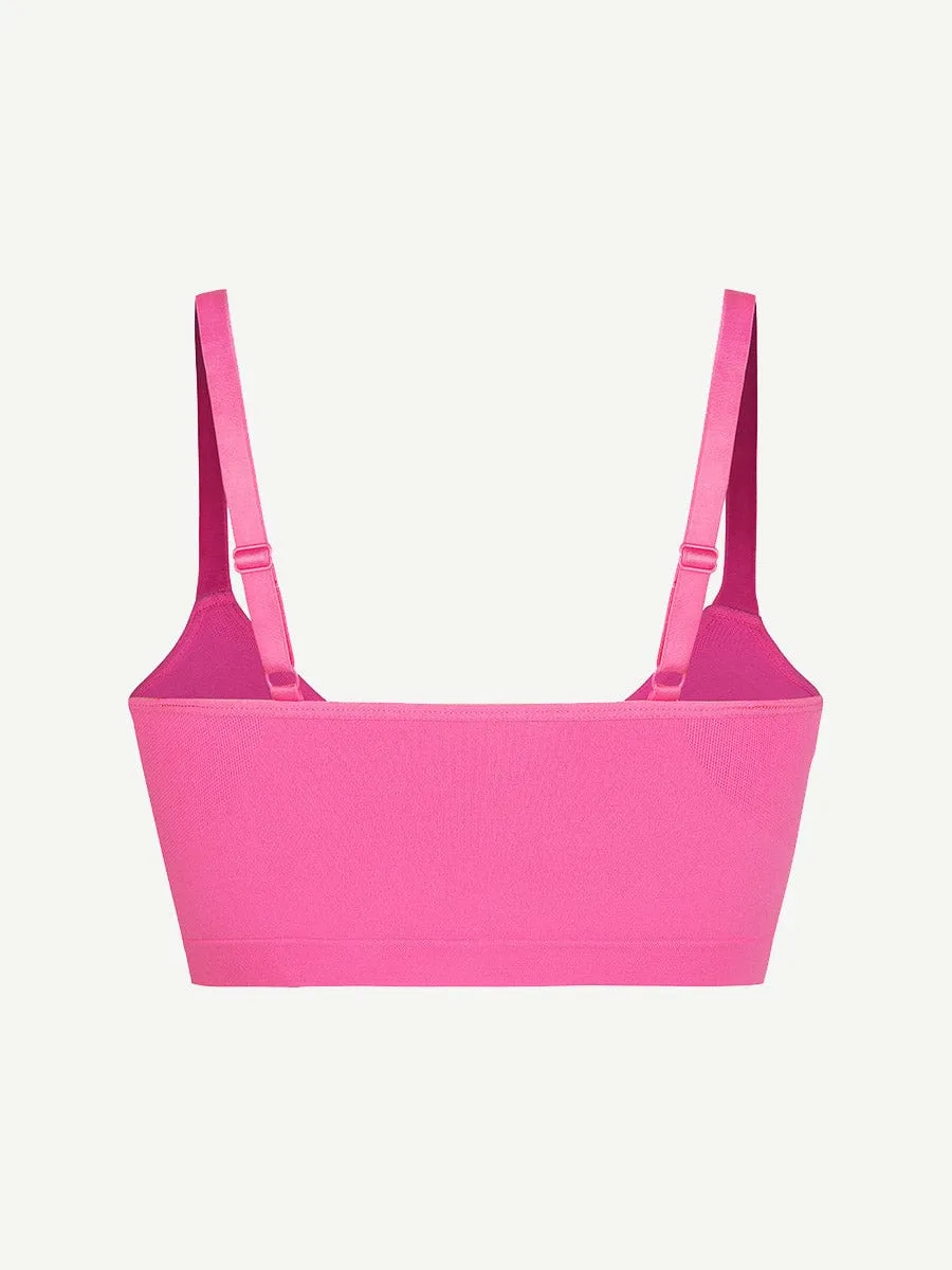 Seamless Shaping Bra with Adjustable Shoulder Straps
