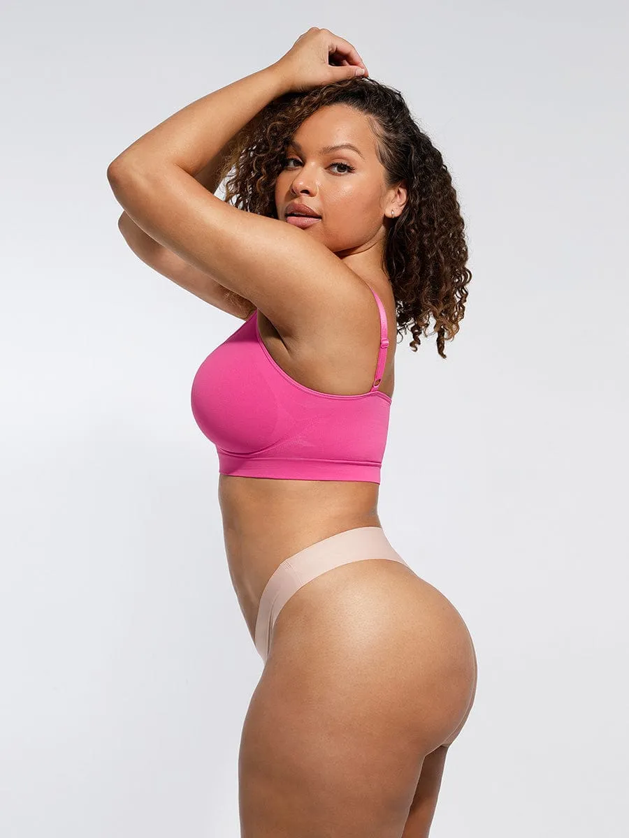Seamless Shaping Bra with Adjustable Shoulder Straps