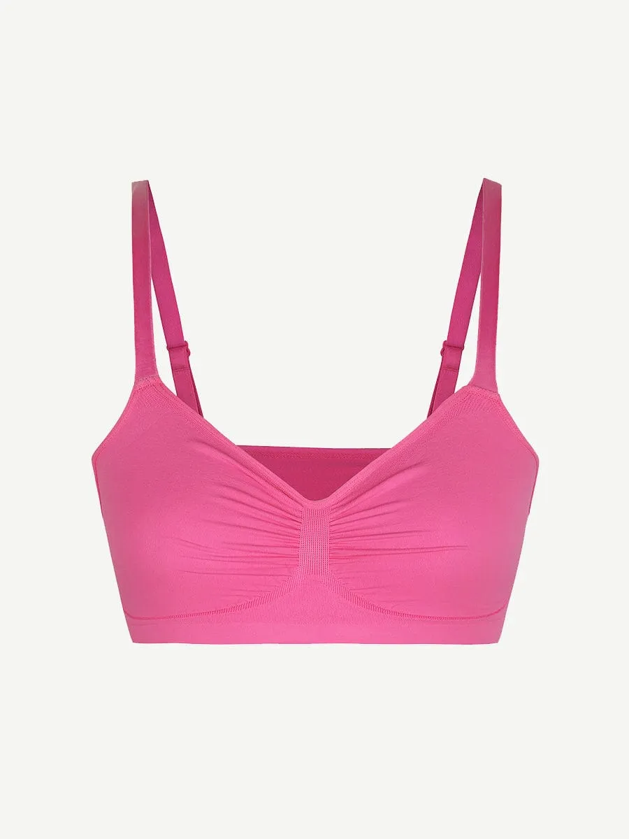 Seamless Shaping Bra with Adjustable Shoulder Straps