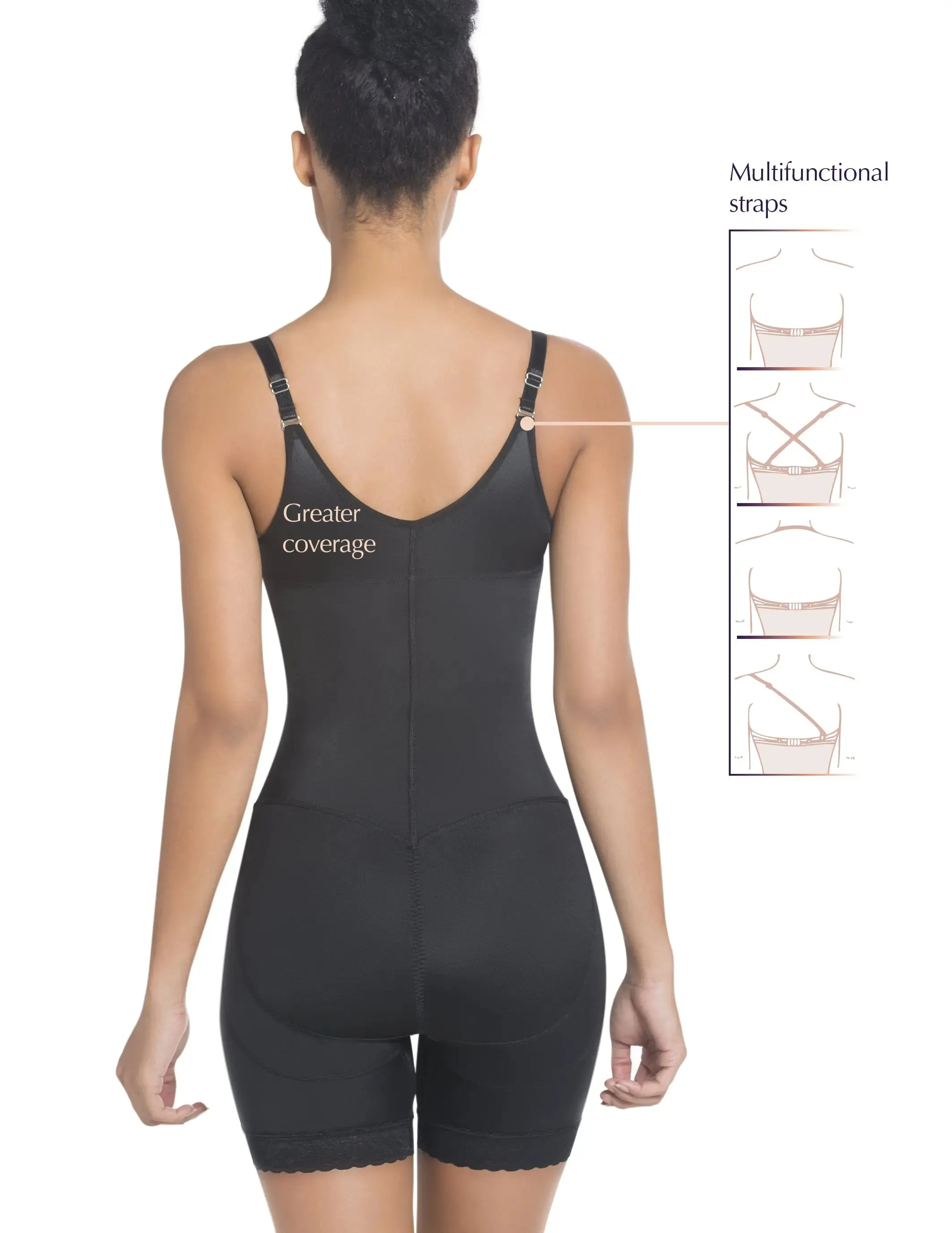 Siluet 1108 Thermal latex shaper Mid-Thigh style without zipper