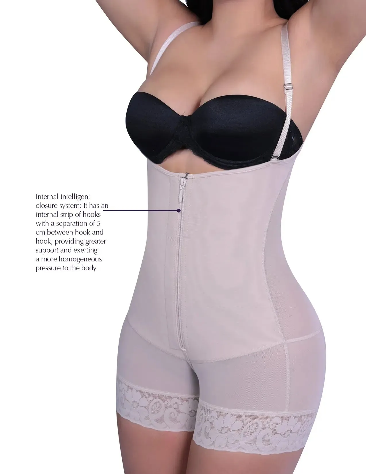 Siluet 2412 Post Surgery Compression Mid-Thigh Body Shaper