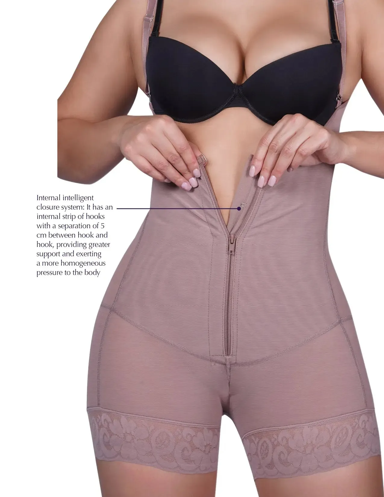 Siluet 2412 Post Surgery Compression Mid-Thigh Body Shaper