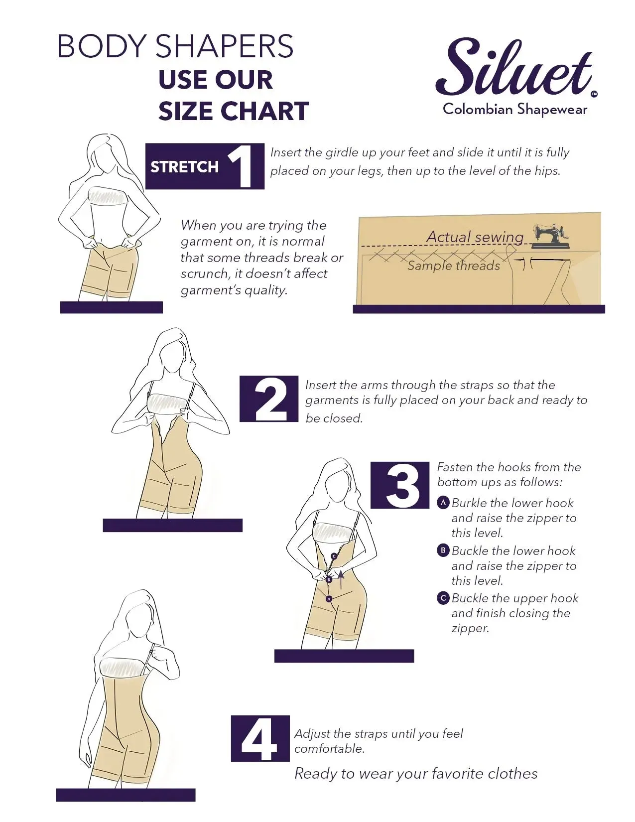 Siluet 2412 Post Surgery Compression Mid-Thigh Body Shaper