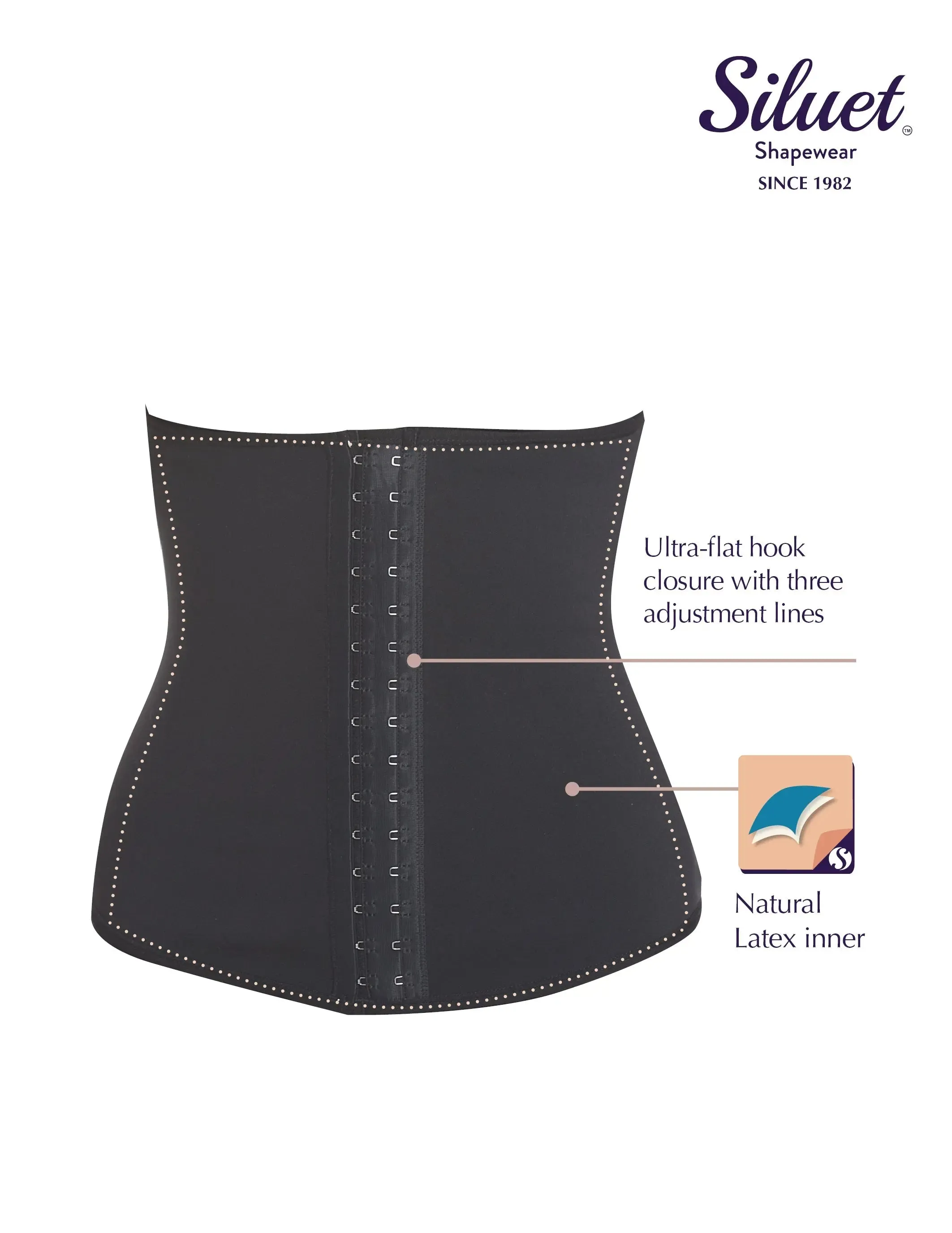 Siluet E6020 Shaping Waist Cincher with Latex