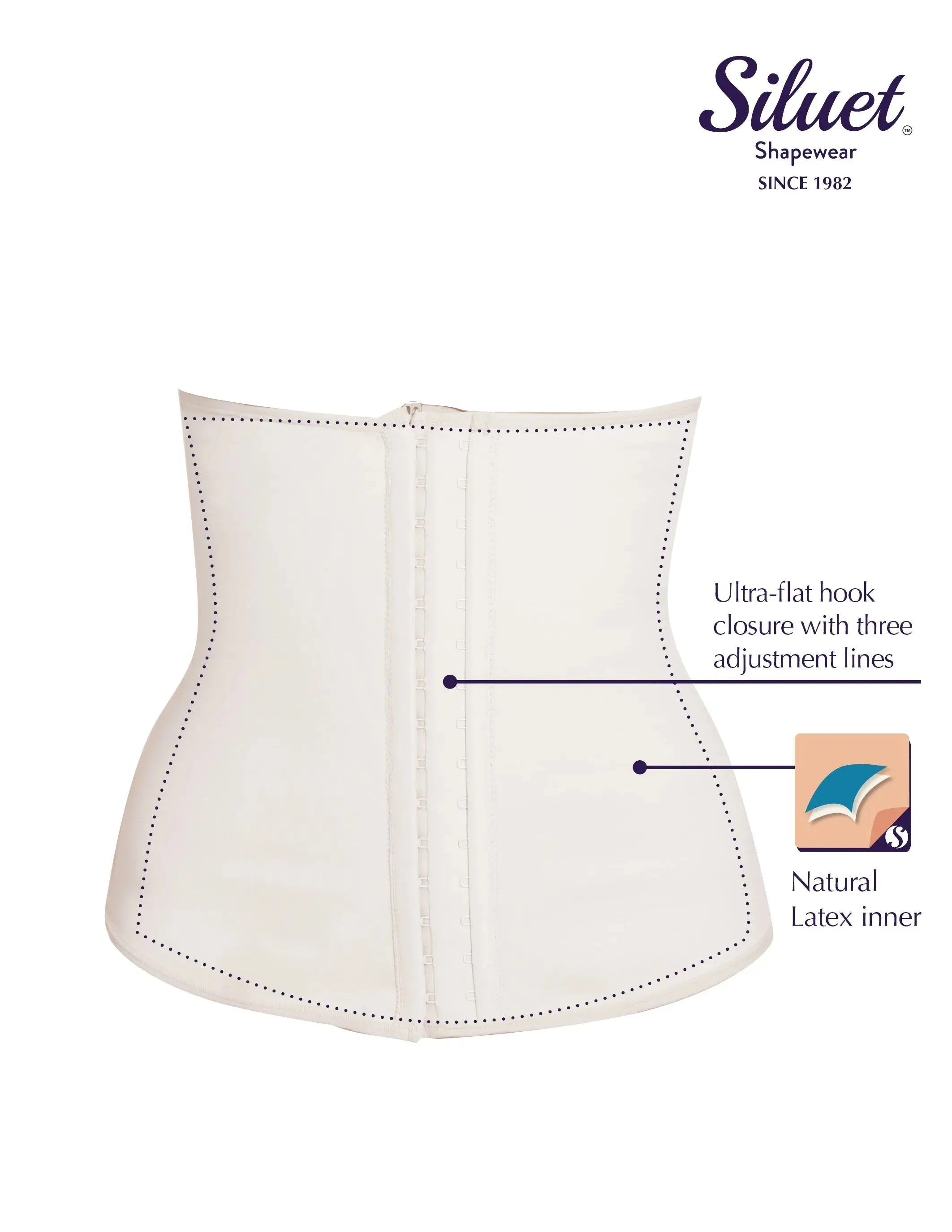 Siluet E6020 Shaping Waist Cincher with Latex