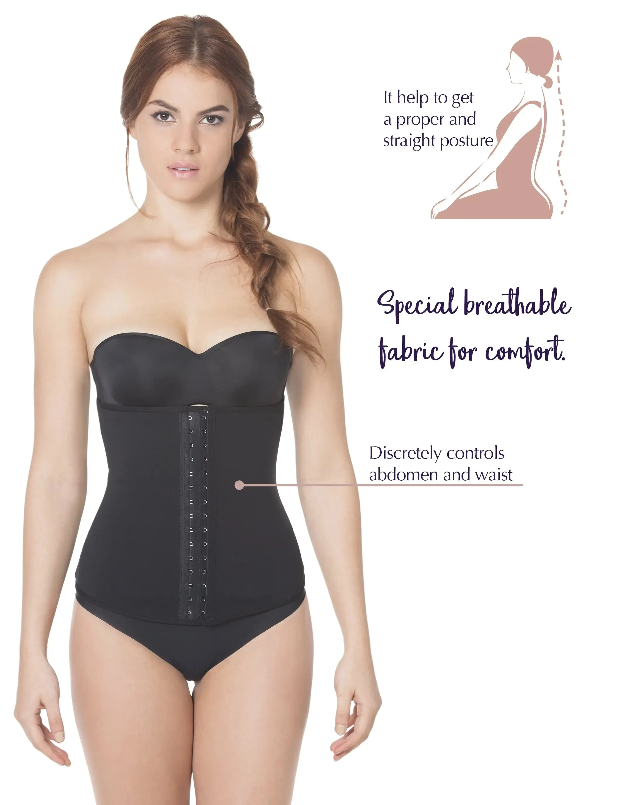 Siluet E6020 Shaping Waist Cincher with Latex