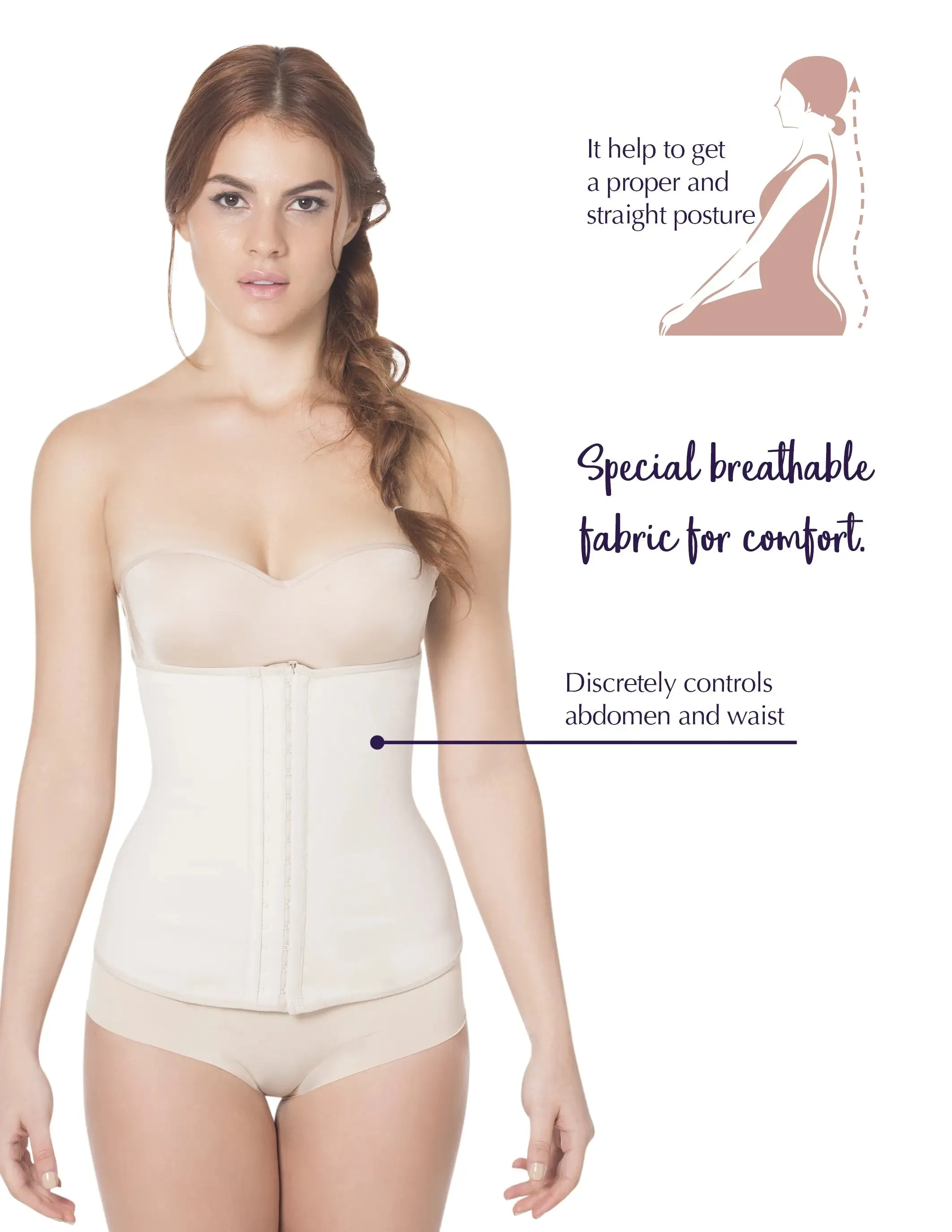 Siluet E6020 Shaping Waist Cincher with Latex