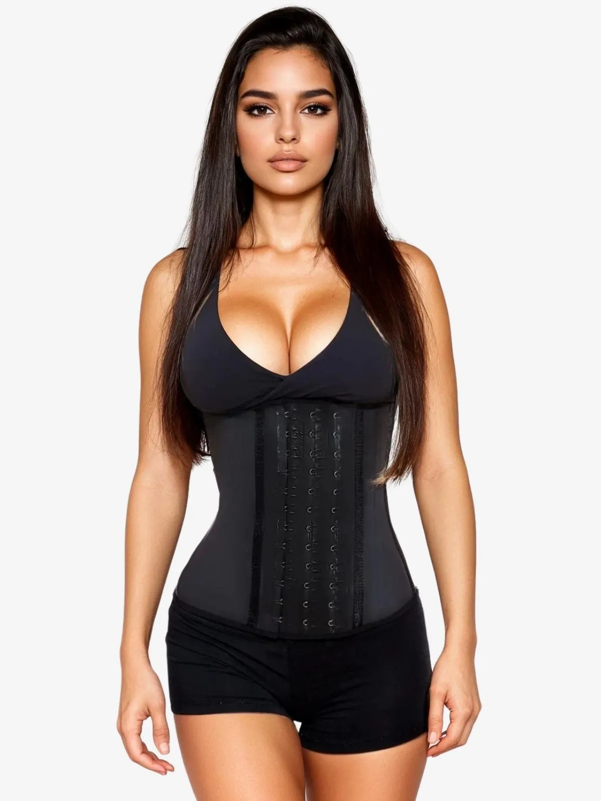 Siluet F20N / F21 High Compression Natural Latex Waist Trainer with Triple Hook-and-Eye Closure