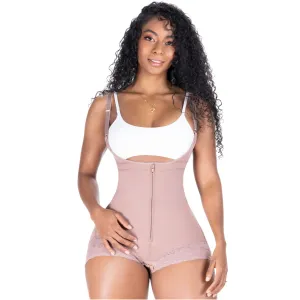 SONRYSE 020ZL | Fajas Colombianas Post Surgery & Postpartum | Open Bust Panty Shapewear Bodysuit | Powernet