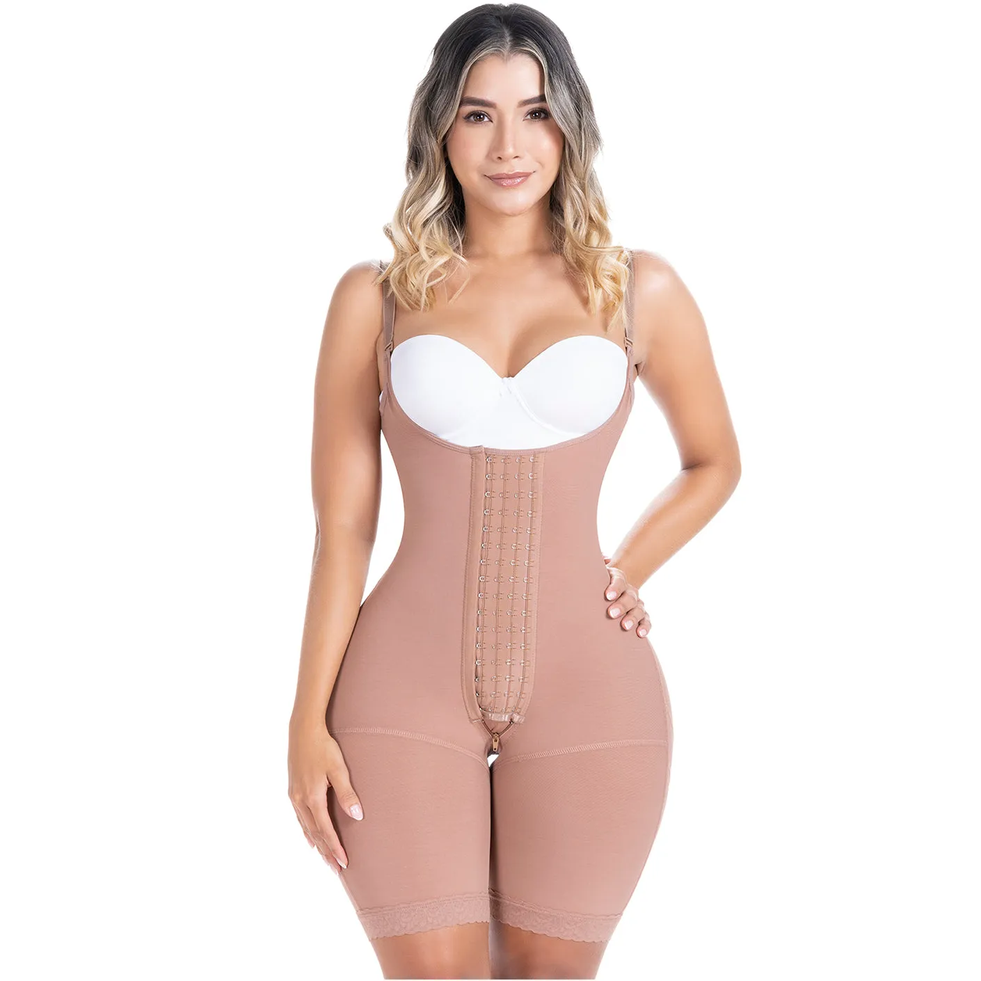 SONRYSE 048BF |  Post Surgery and Pospartum Open Bust Shapewear Fajas Colombianas | Powernet
