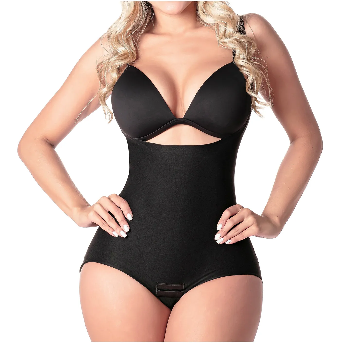 Sonryse SP23NC | Colombian Shapewear Open Bust Panty Girdle for Women | Spandex