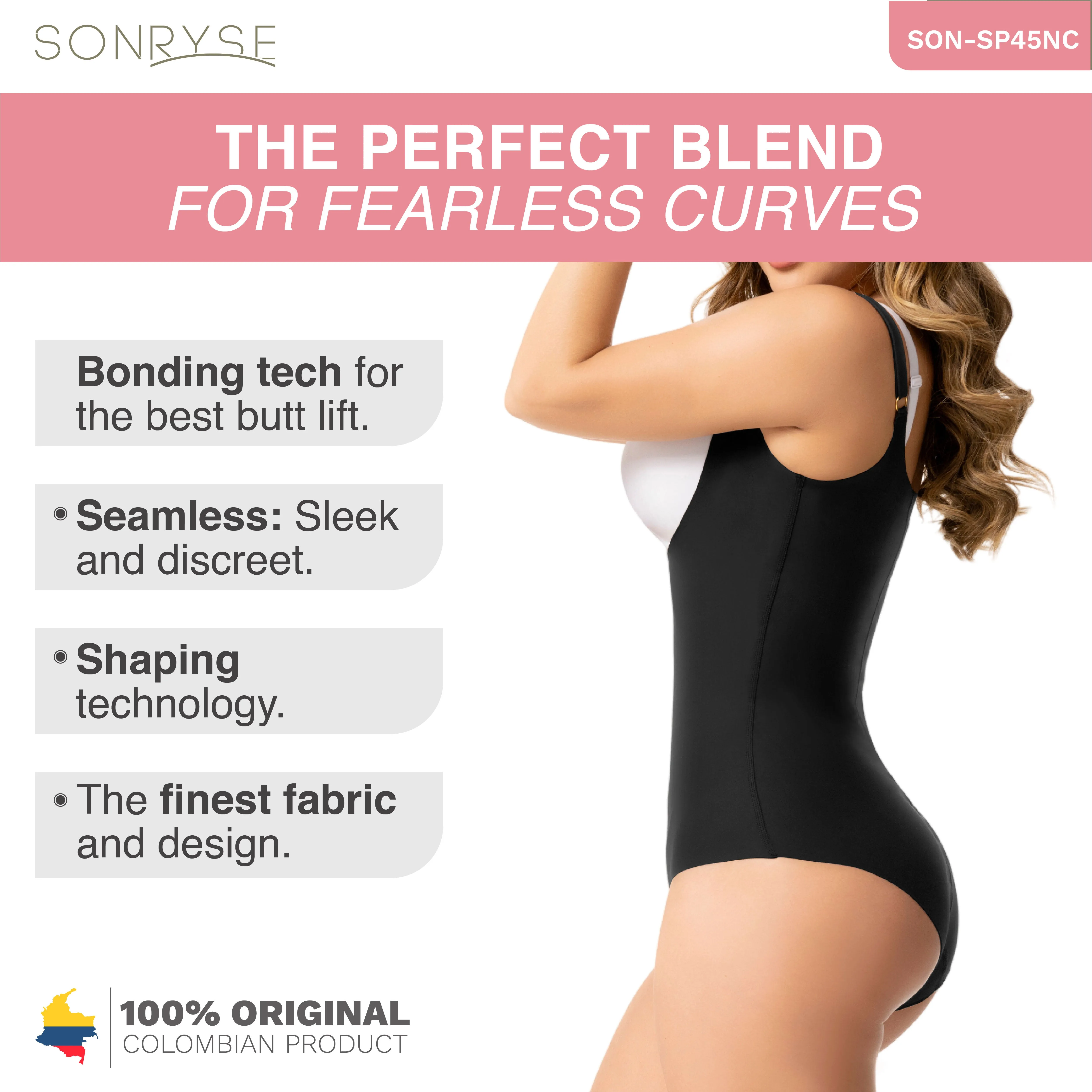 Sonryse SP45NC Tummy Control Panty Shapewear Open Bust Bodysuit