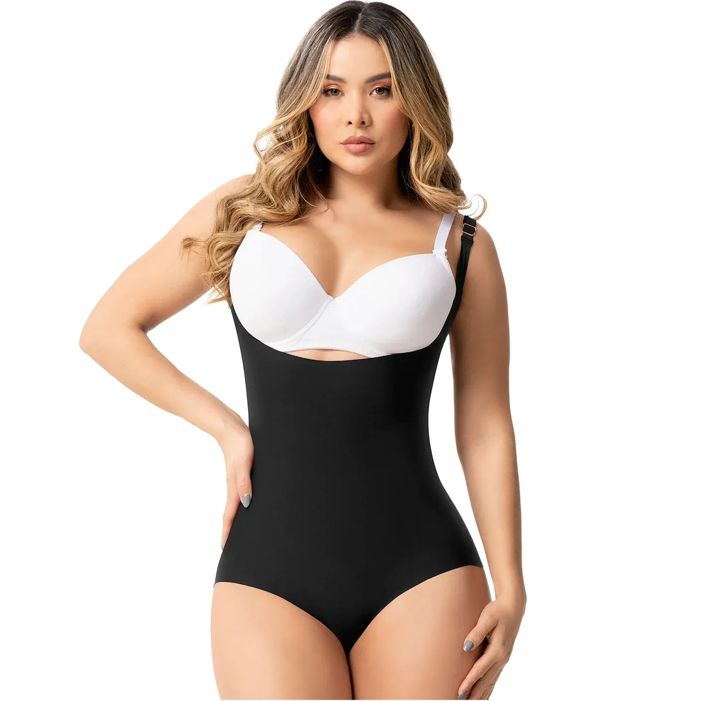 Sonryse SP45NC Tummy Control Panty Shapewear Open Bust Bodysuit
