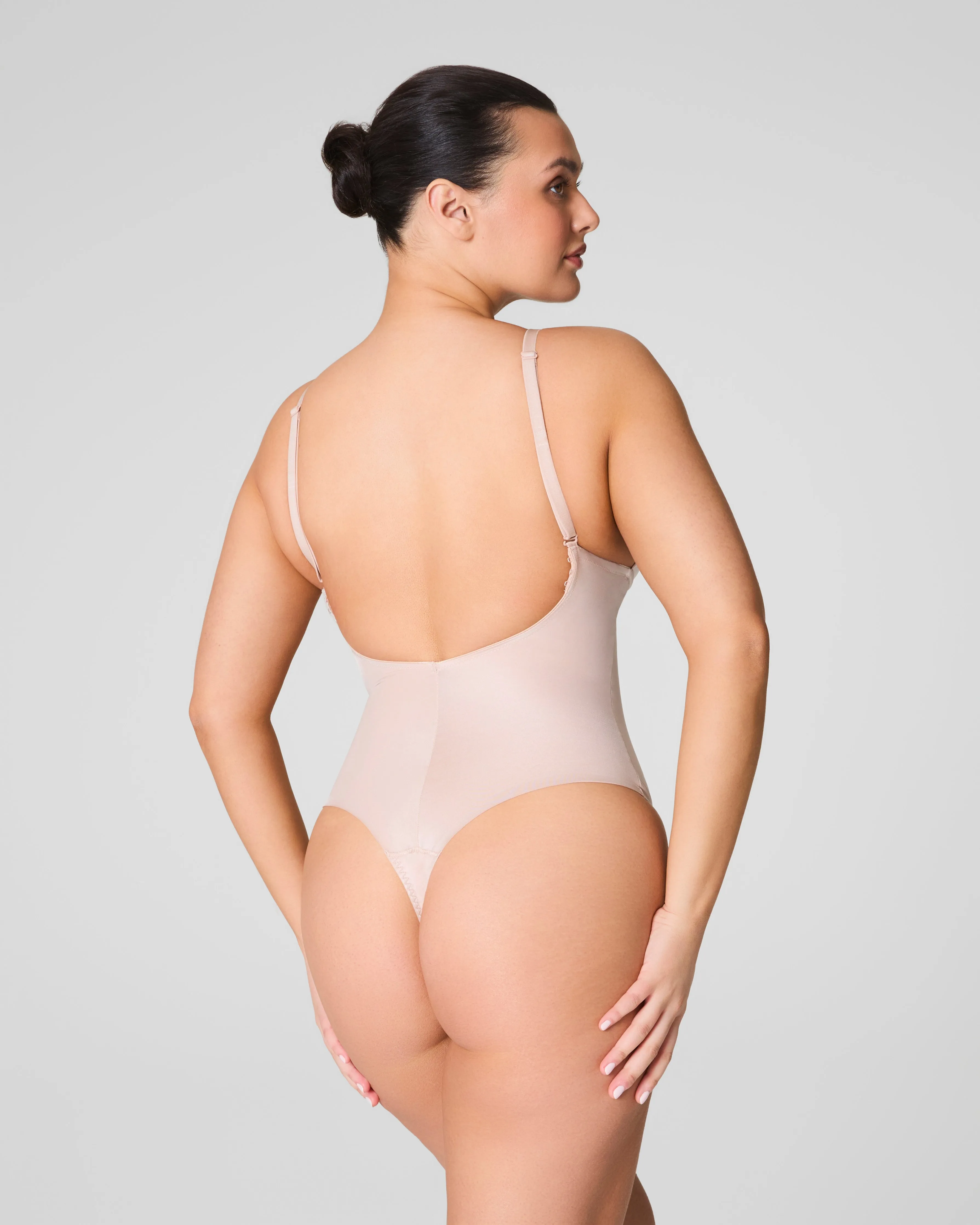 SPANXshape™ Suit Your Fancy Plunge Low-Back Thong Bodysuit