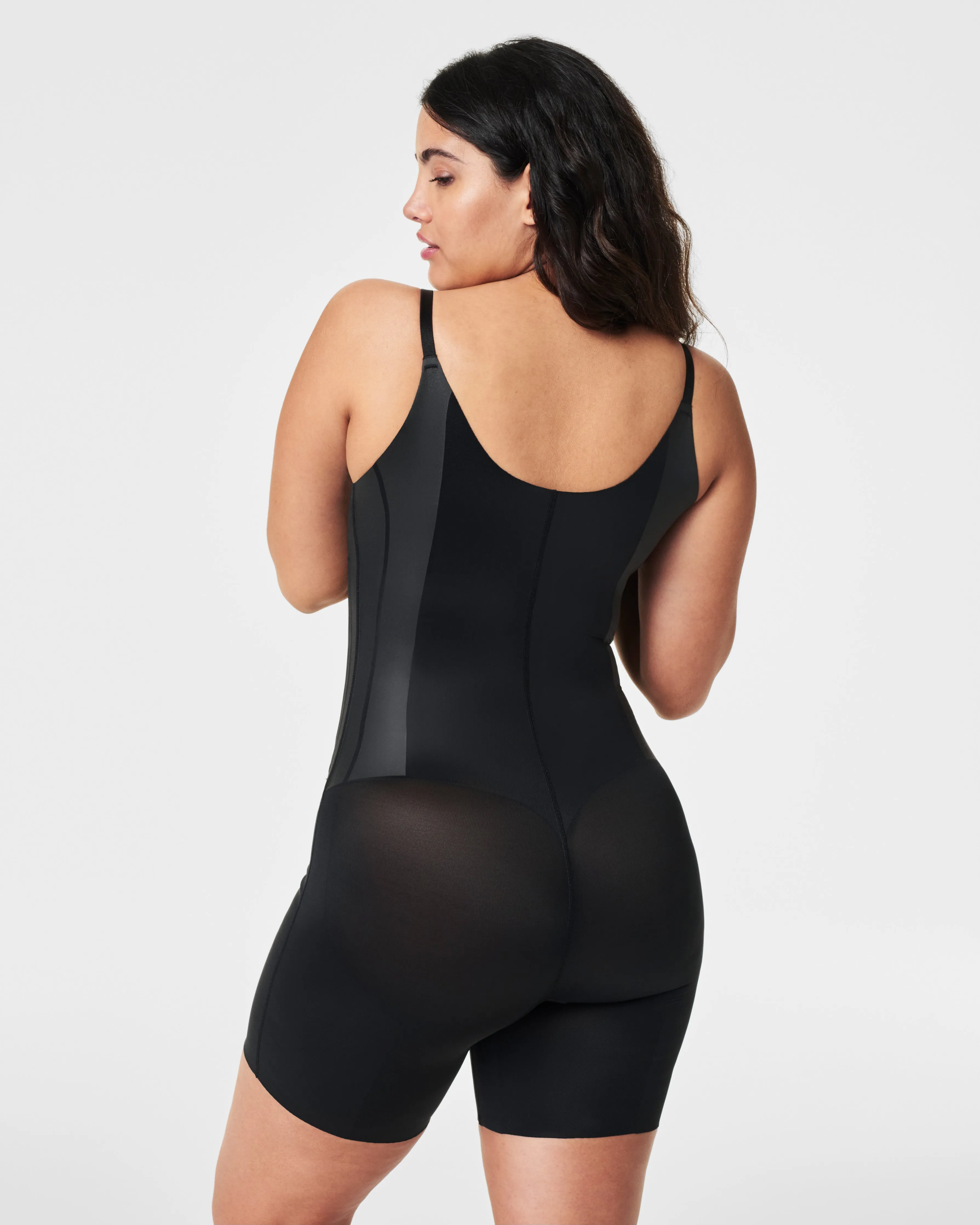 SPANXsupersculpt™ TotalContour Open-Bust Mid-Thigh Bodysuit