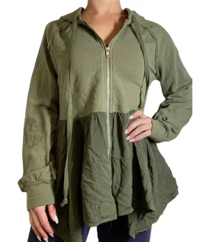 TLA Moss Peplum Hoodie