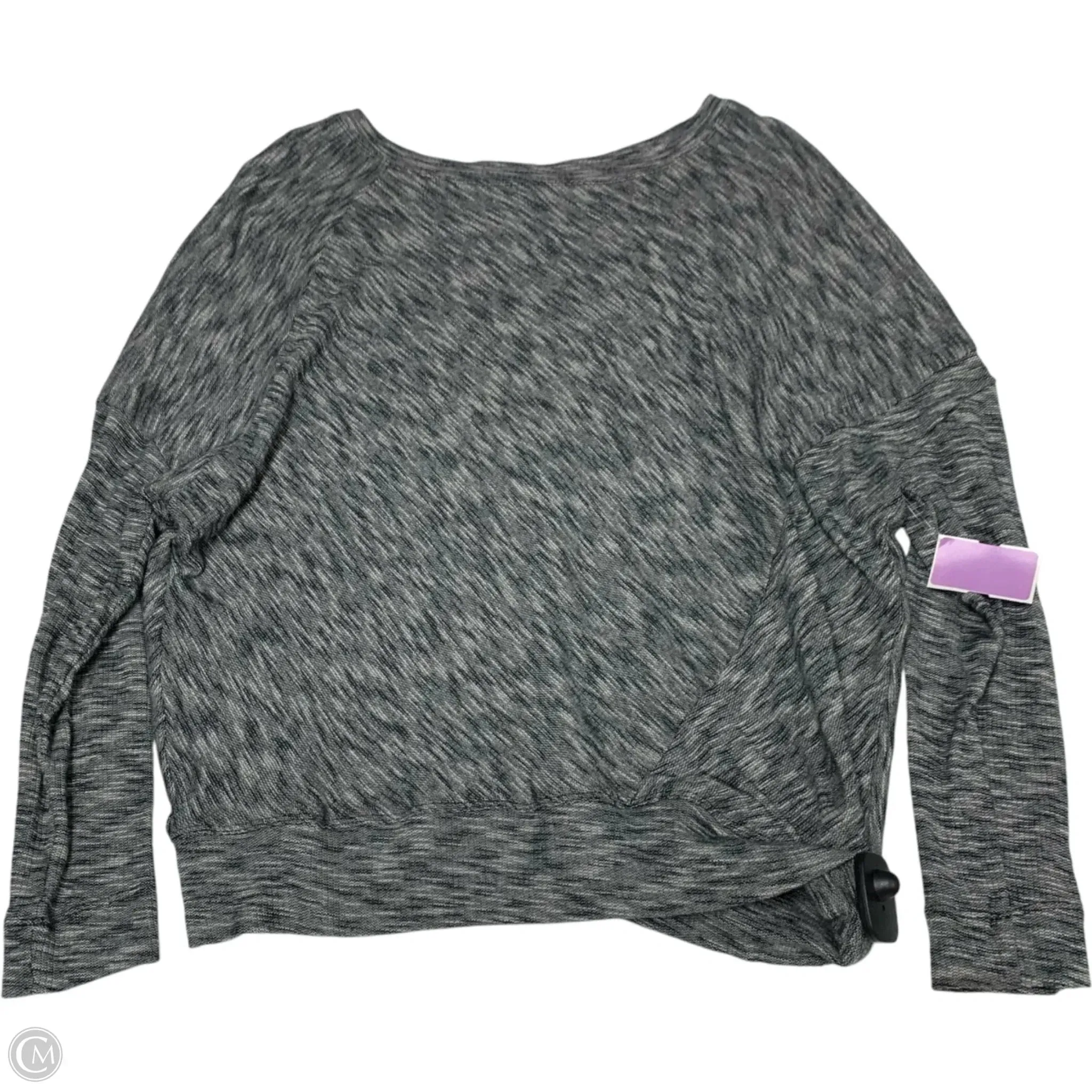 Top Long Sleeve By Anthropologie In Grey, Size: Xs