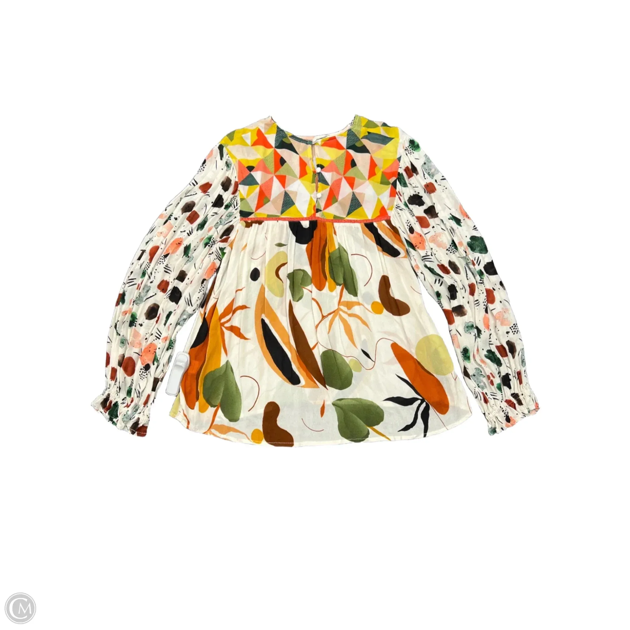 Top Long Sleeve By Clothes Mentor In Multi-colored, Size: M