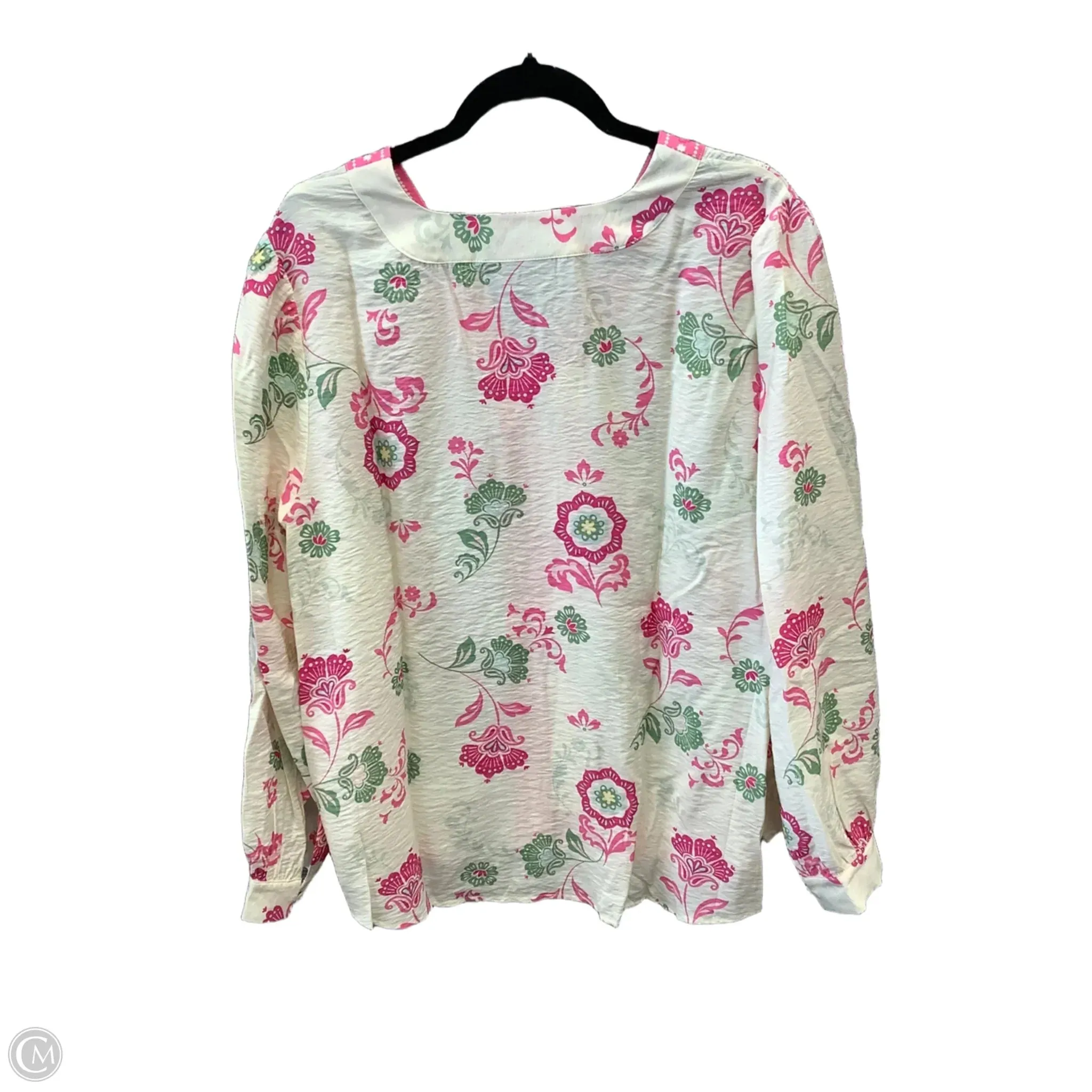 Top Long Sleeve By Lane Bryant In Tan, Size: 2x