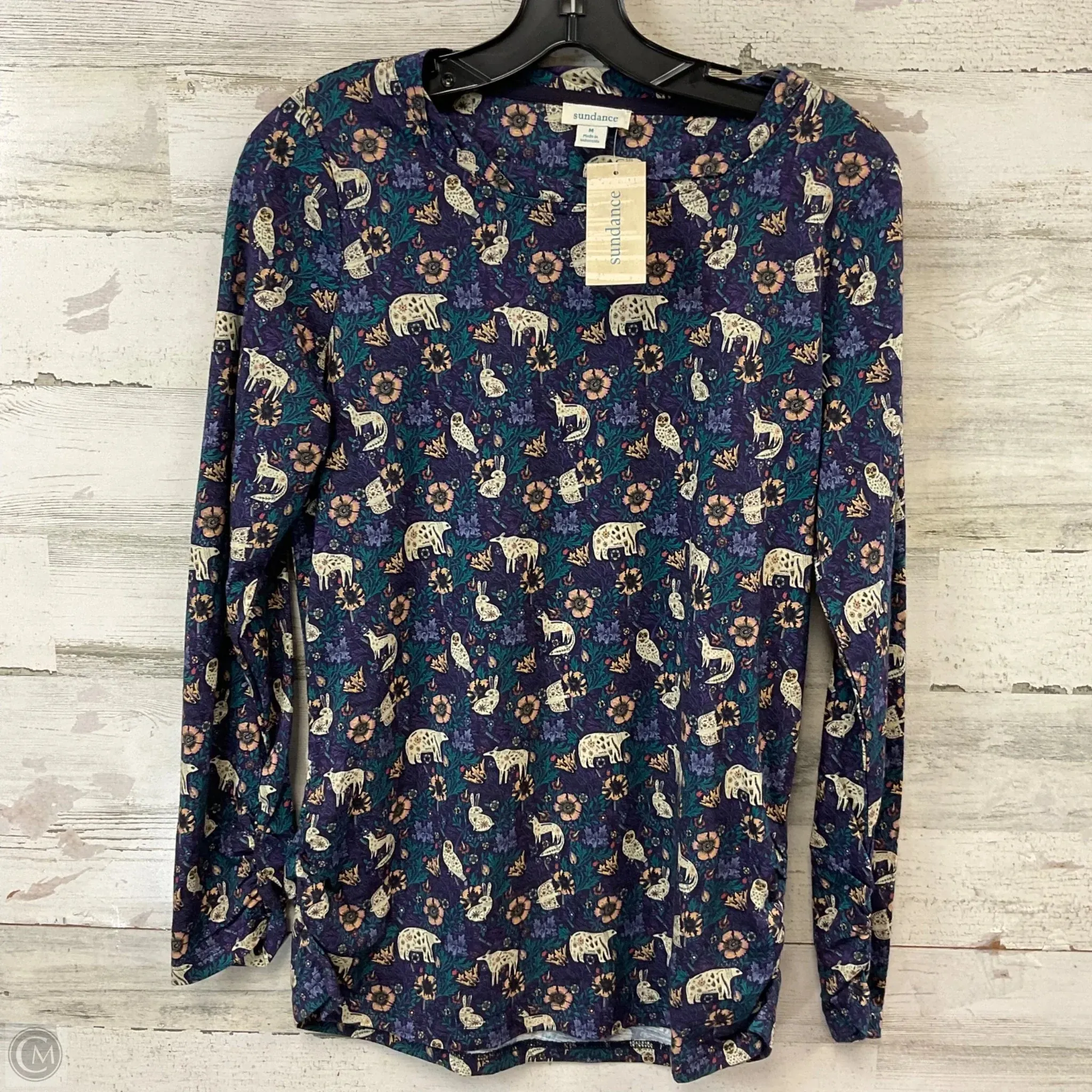 Top Long Sleeve By Sundance In Purple, Size: M