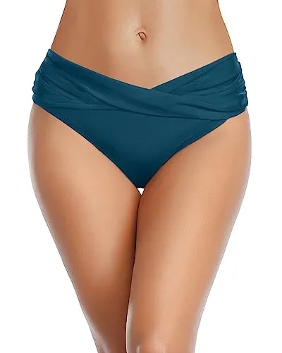 Twist Bikini Bottom Cheeky Bathing Suit Bottoms