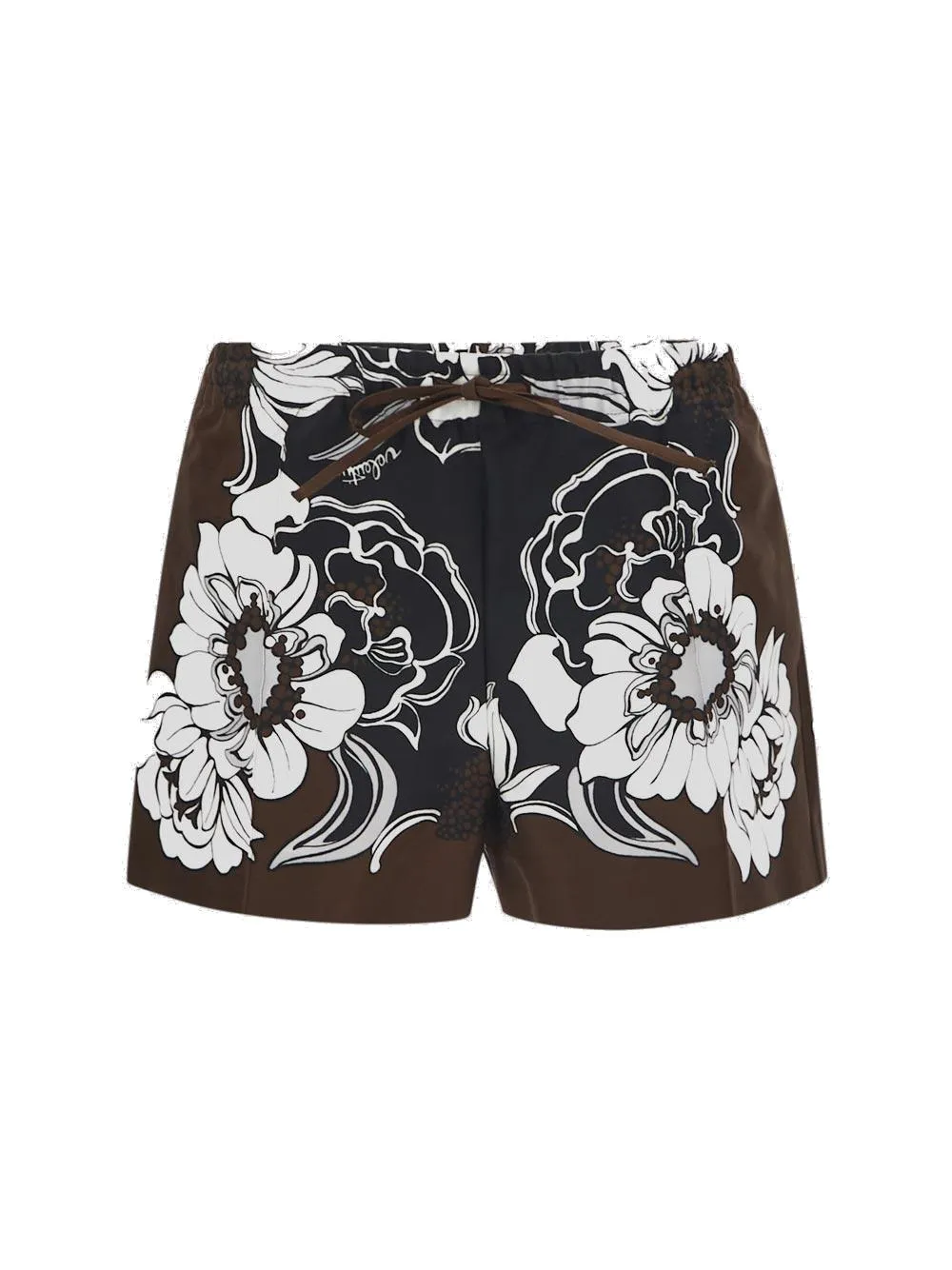 Valentino Floral Pattern Elasticated Waist Shorts