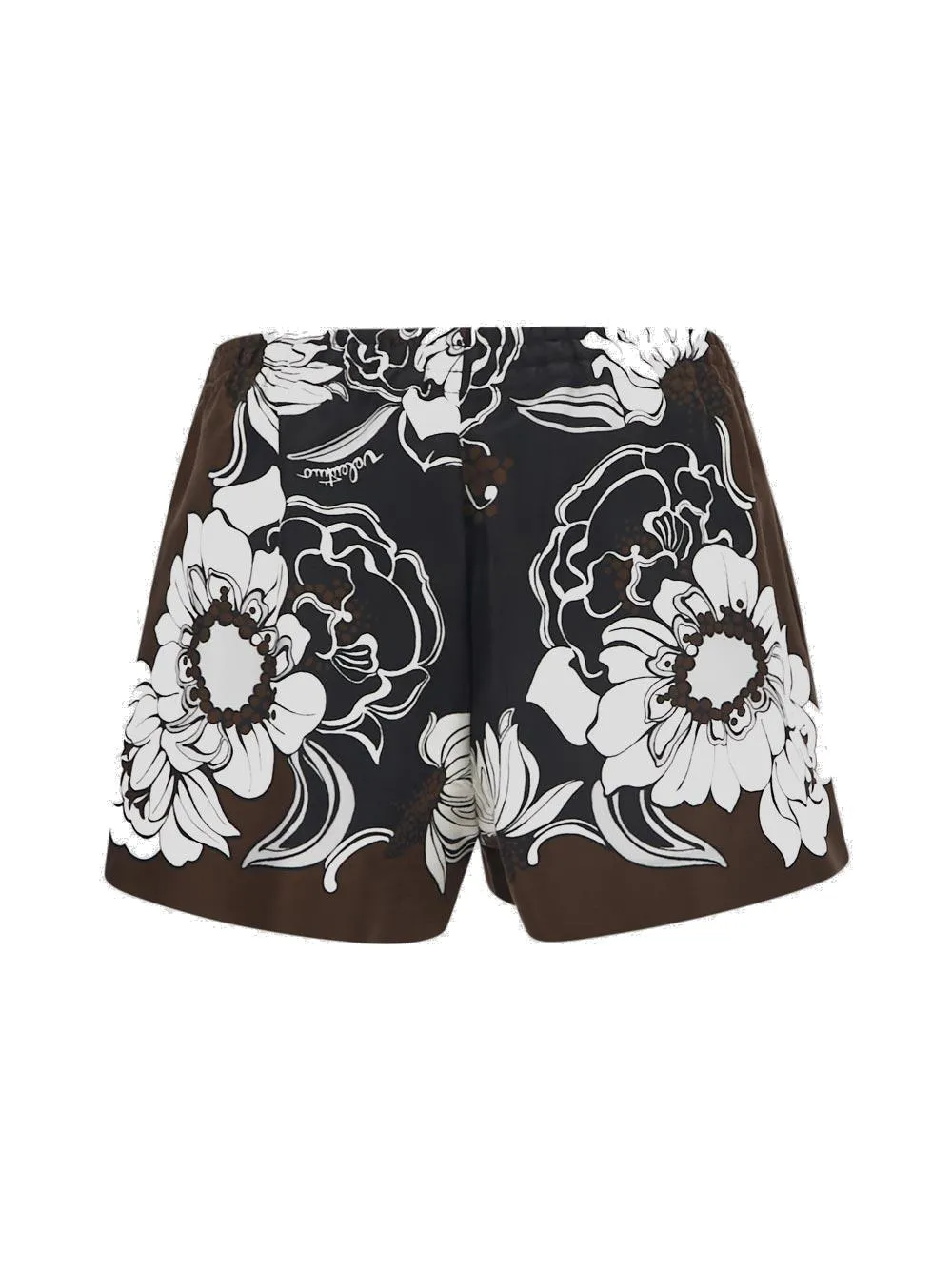 Valentino Floral Pattern Elasticated Waist Shorts