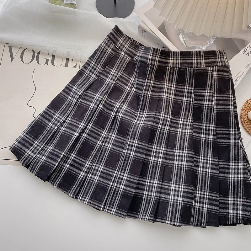 Varsity Plaid Tennis Skirt (3 Colors)