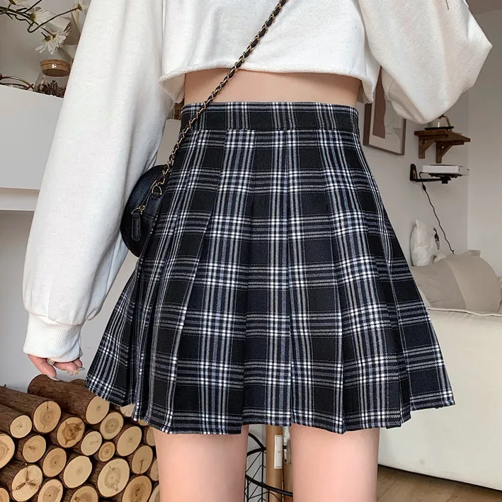 Varsity Plaid Tennis Skirt (3 Colors)