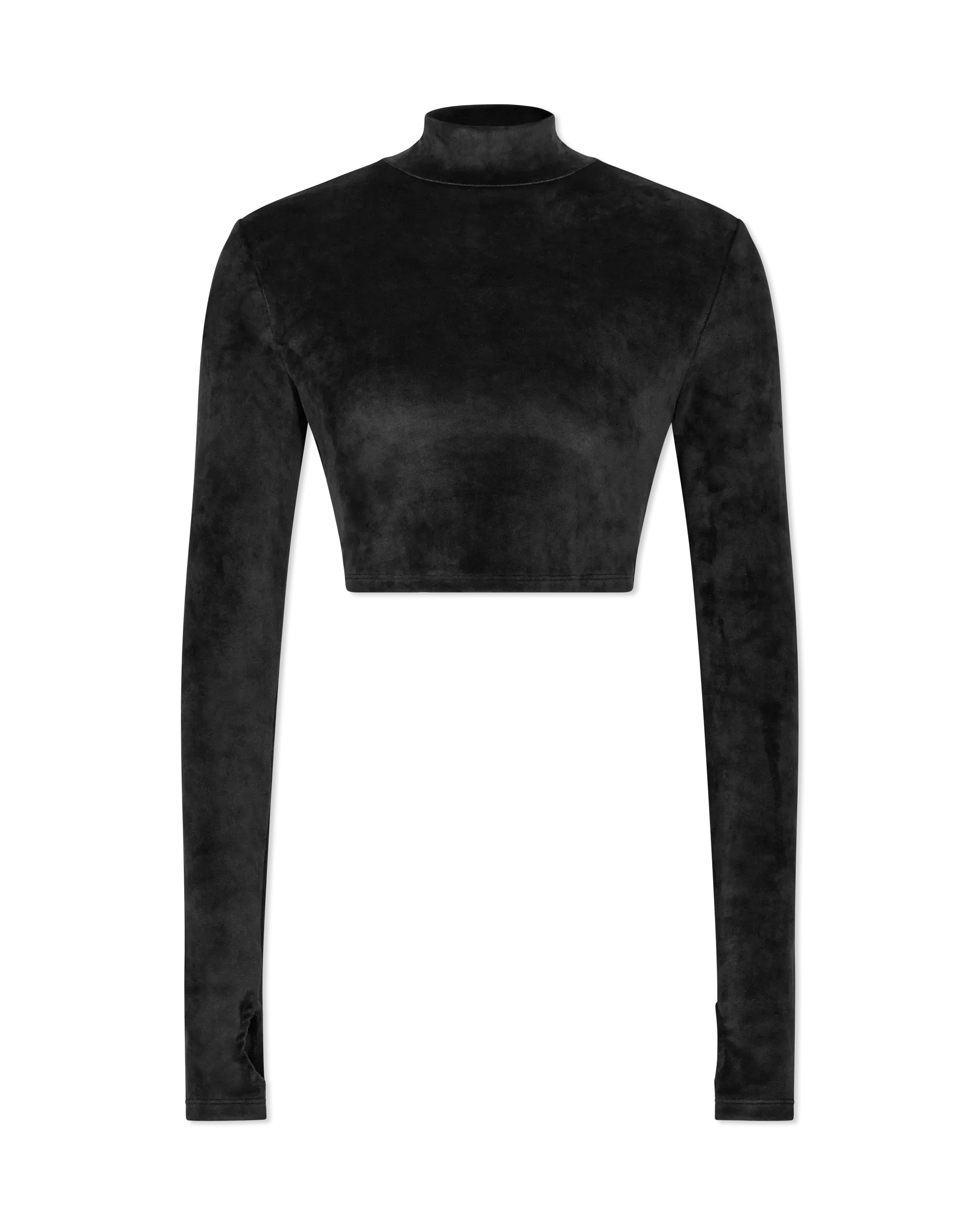 Velvet Choker Longsleeve Top