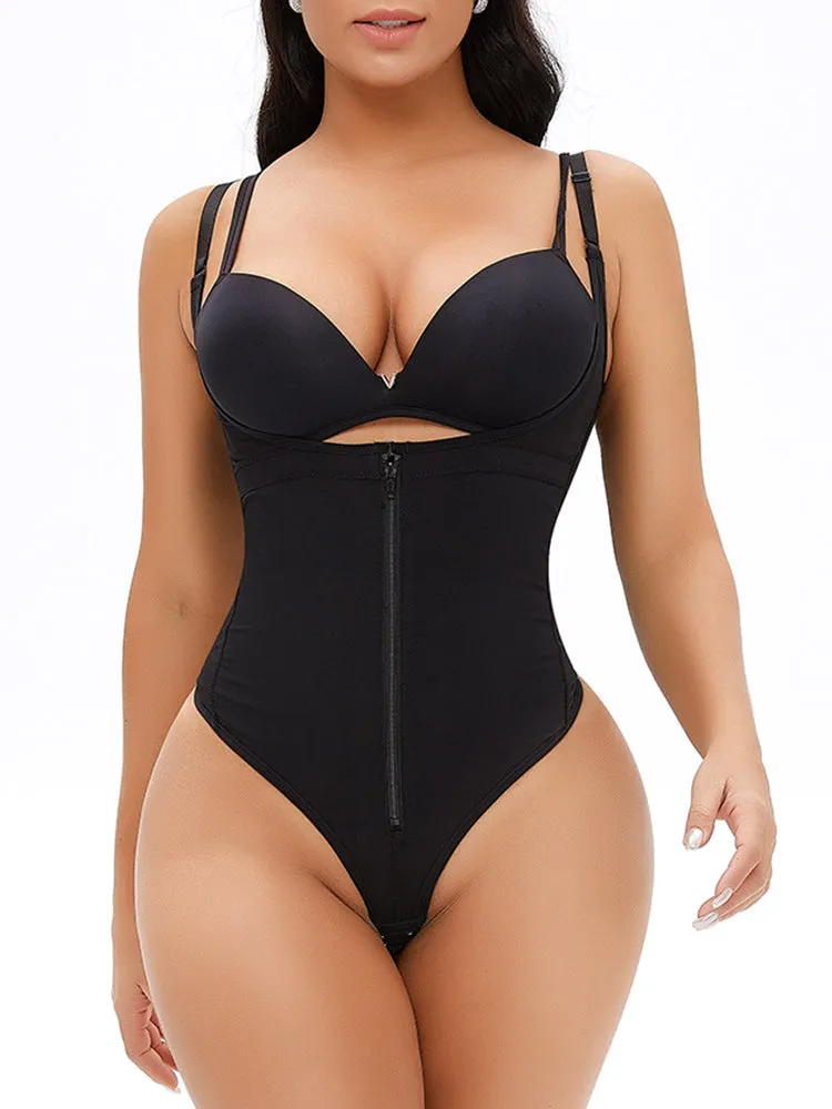 Waist Trainer Bodysuit Thong Shapewear for Women